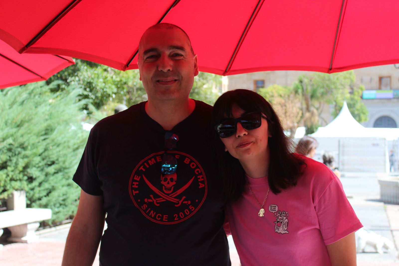 Ambiente en la Feria de Día en el mediodía de este