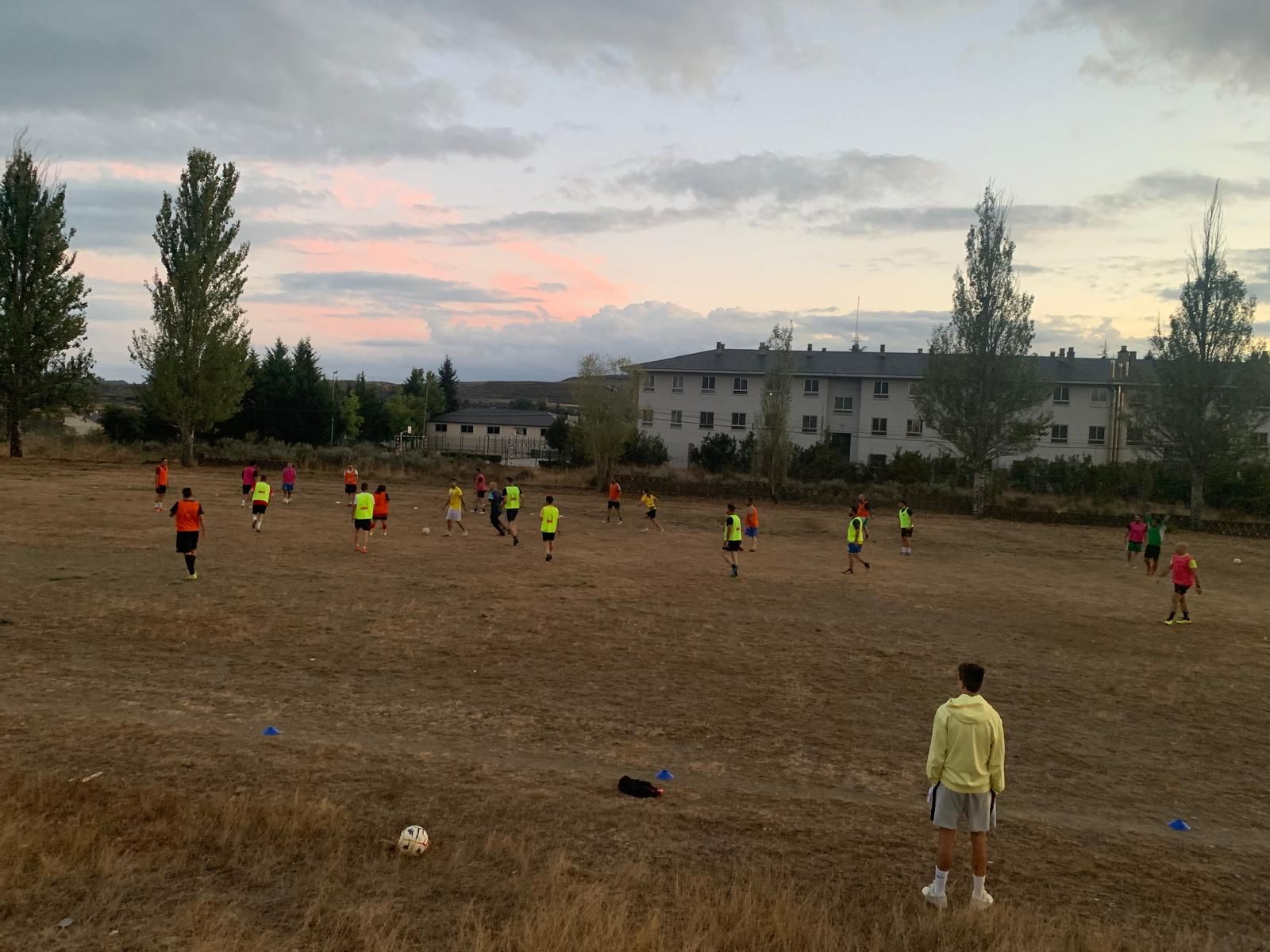 Entrenamiento del Atlético Sanabria