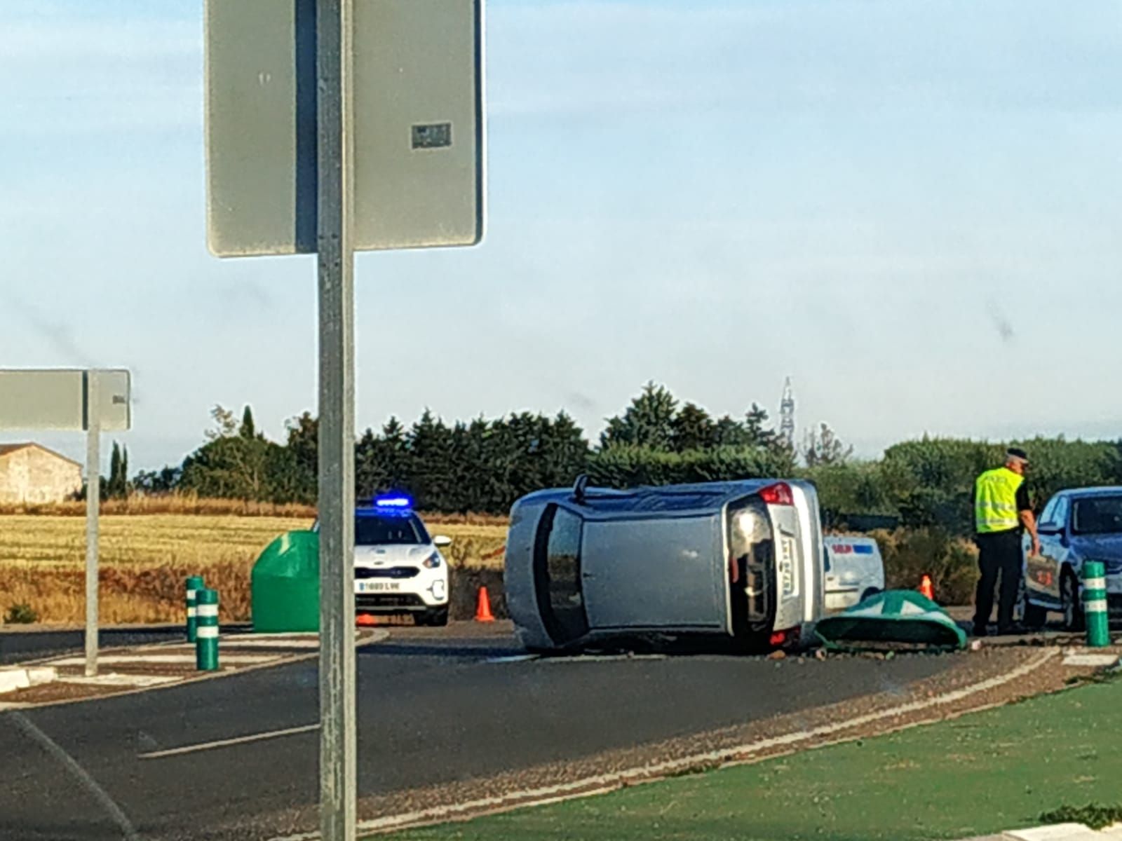 Accidente en el corredor de Roales