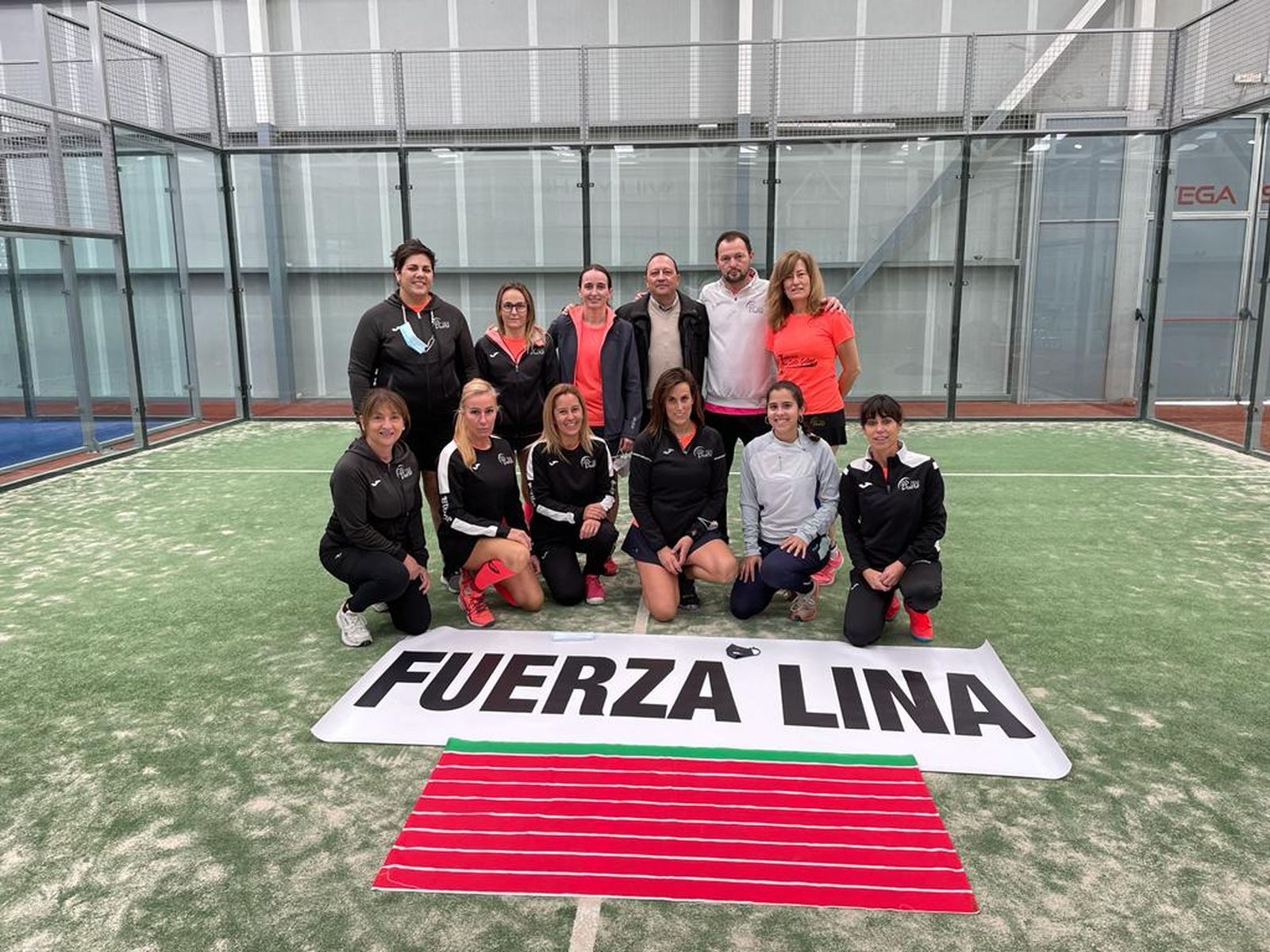 Las integrantes de Pádel Duero desean fuerza a Lina