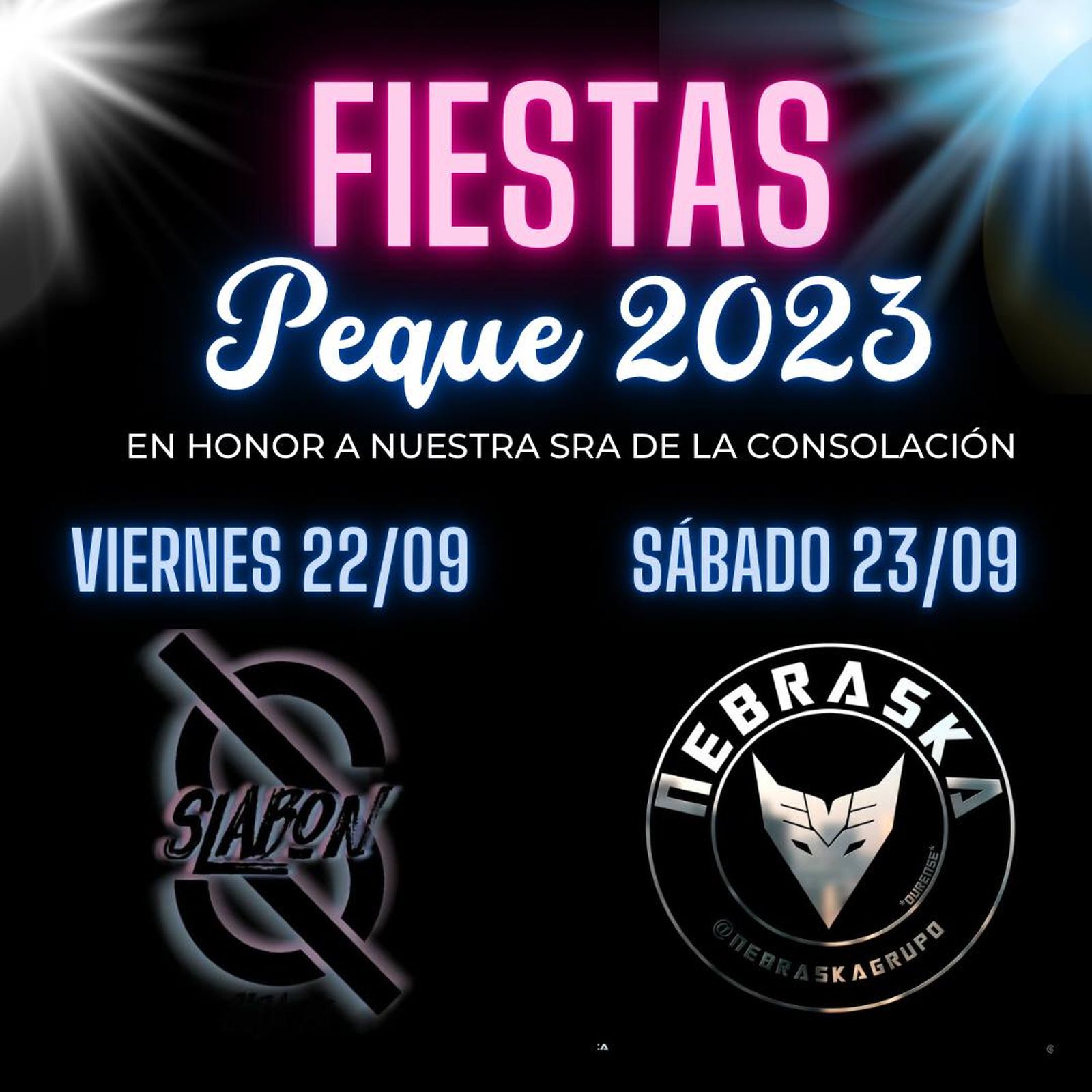 Cartel fiestas de Peque
