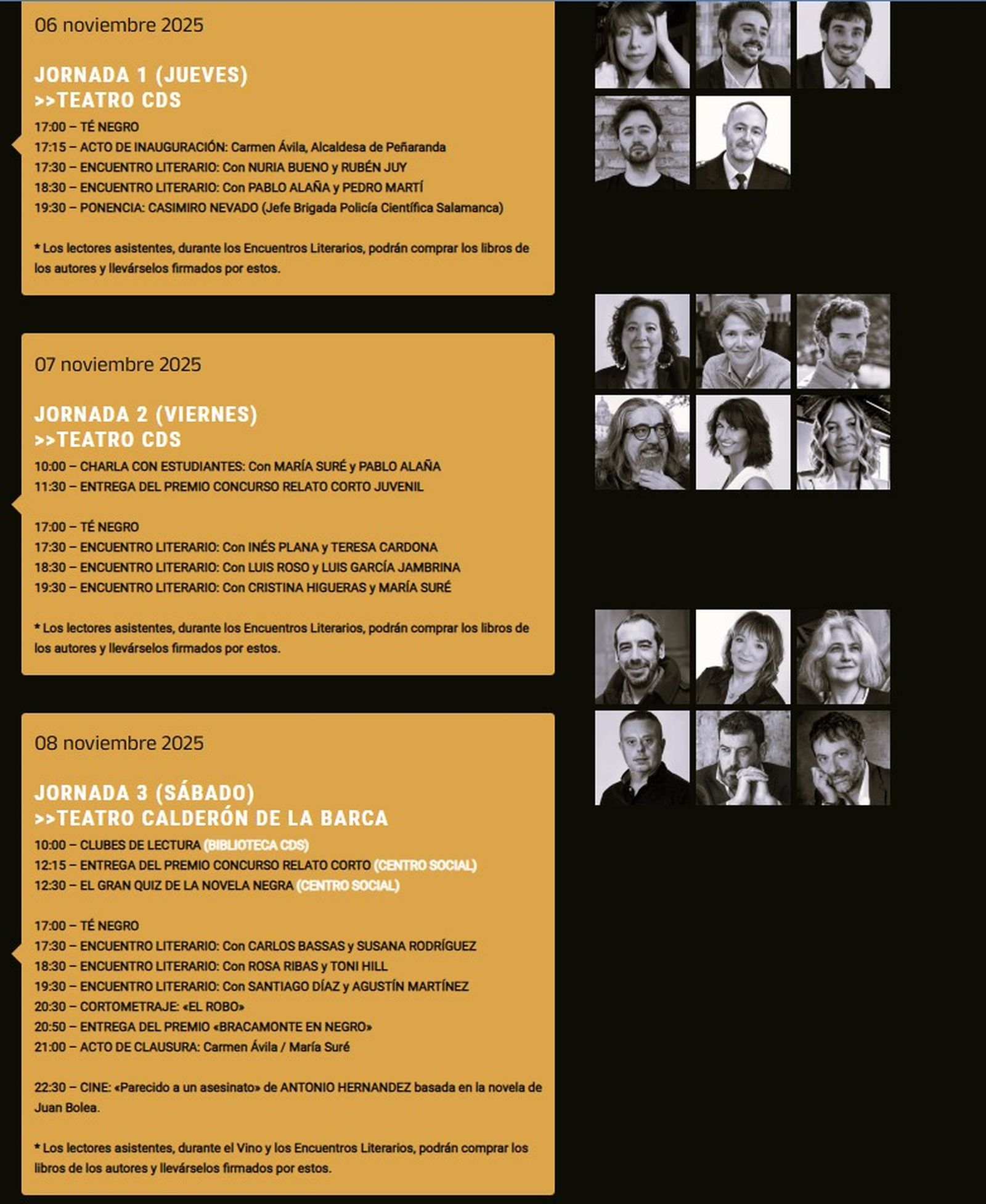 Programa Bracamonte en negro