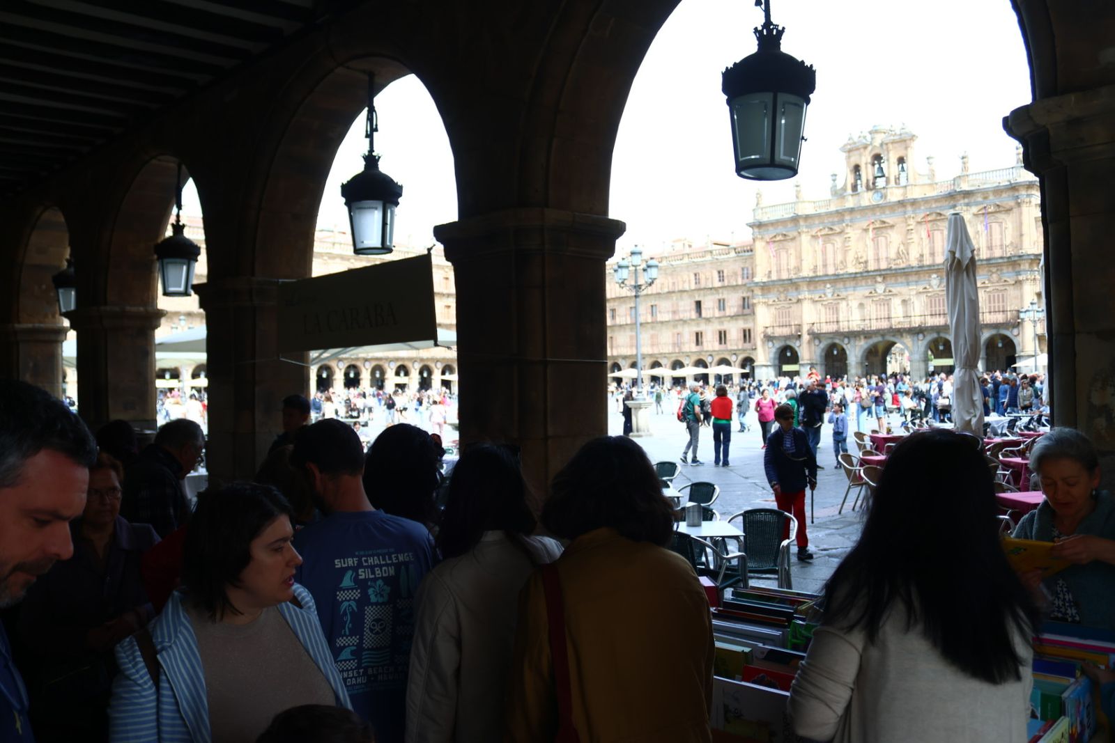 Día del Libro en la Plaza Mayor de Salamanca