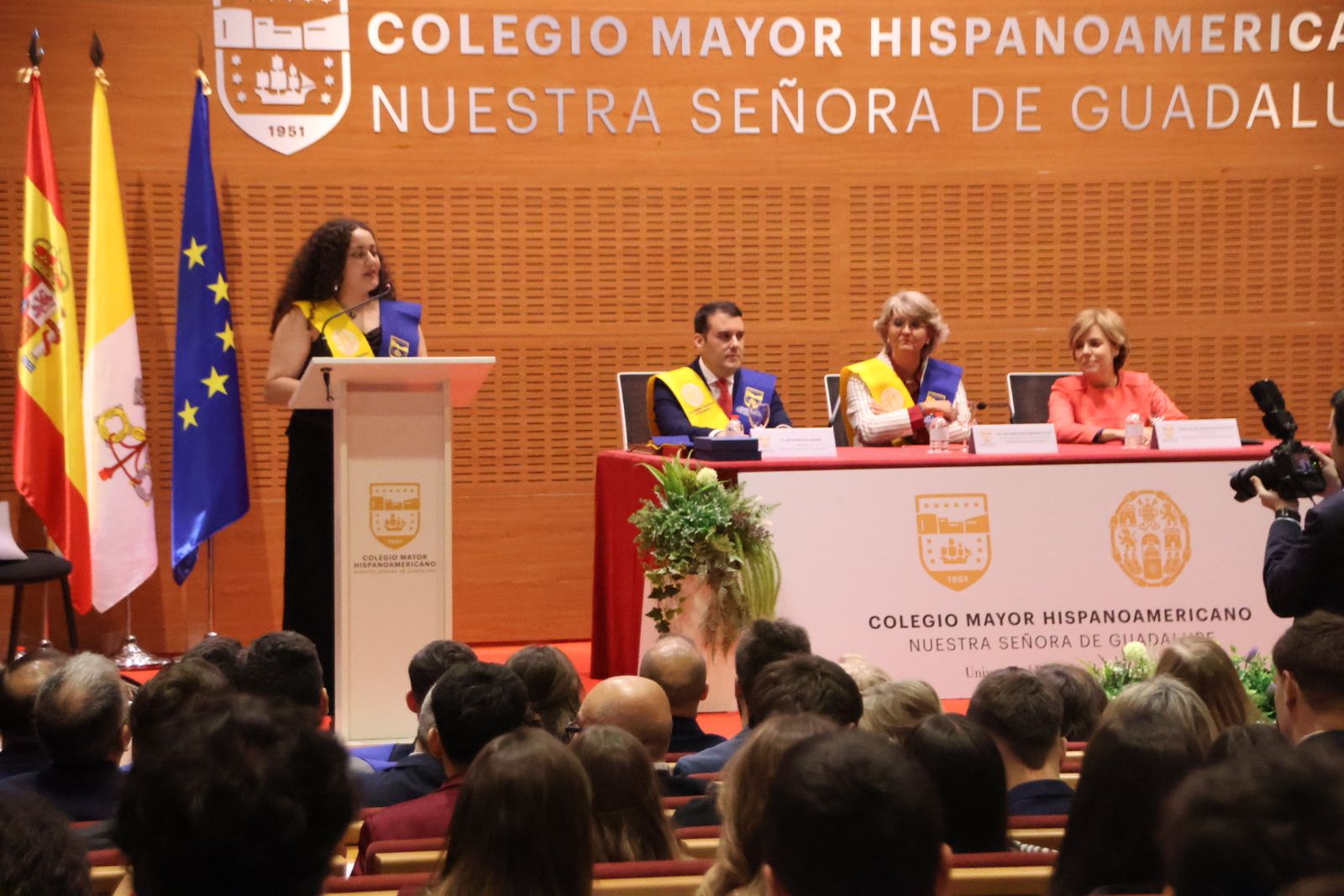 Clausura del curso 2025-2026 del Colegio Mayor Hispanoamericano Nuestra Señora de Guadalupe con la conferencia de Soraya Sáenz de Santamaría
