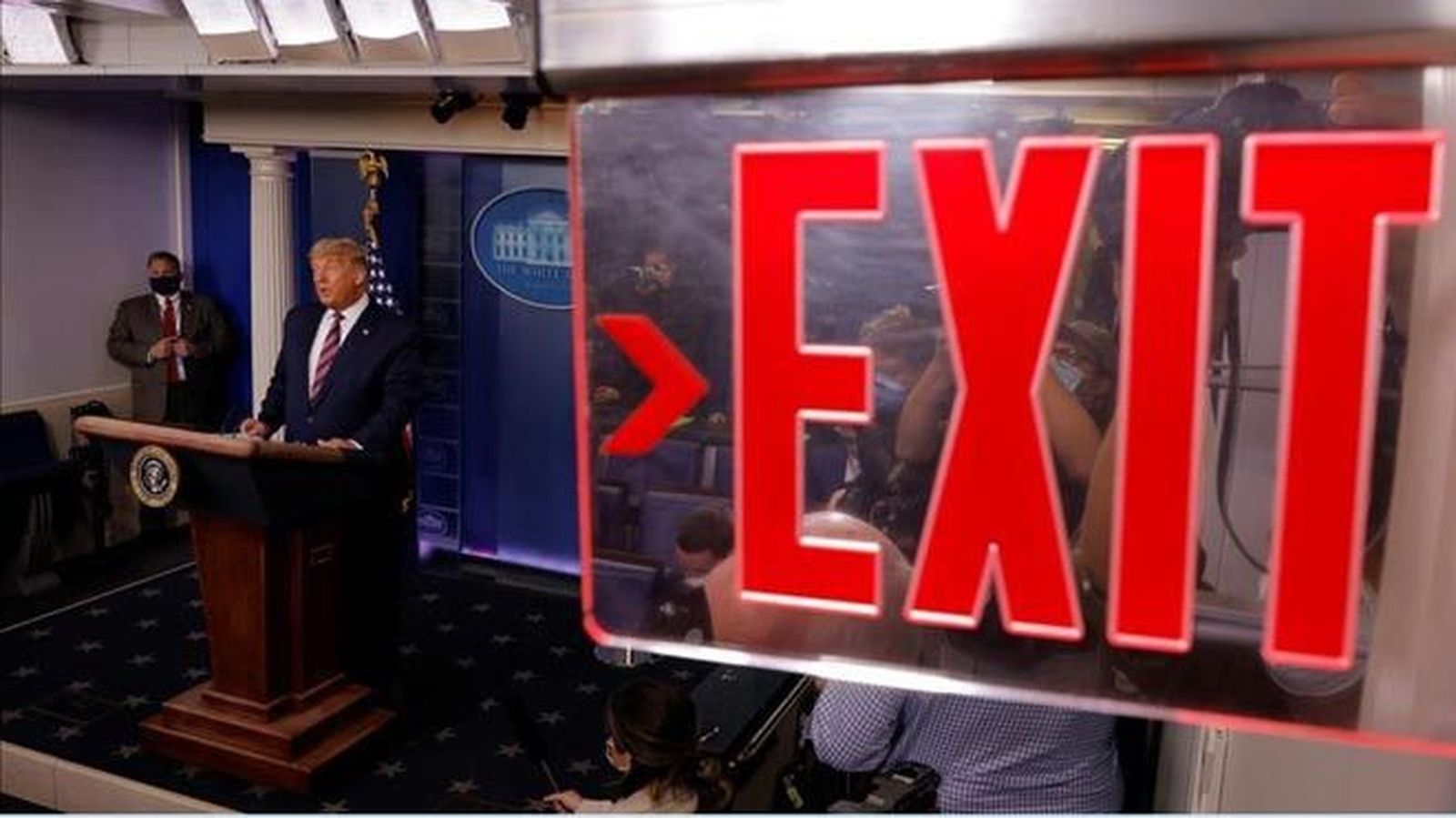 Trump exit
