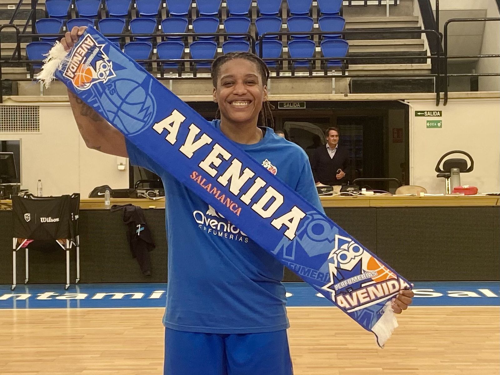 Zellous, en su presentación con Perfumerías Avenida