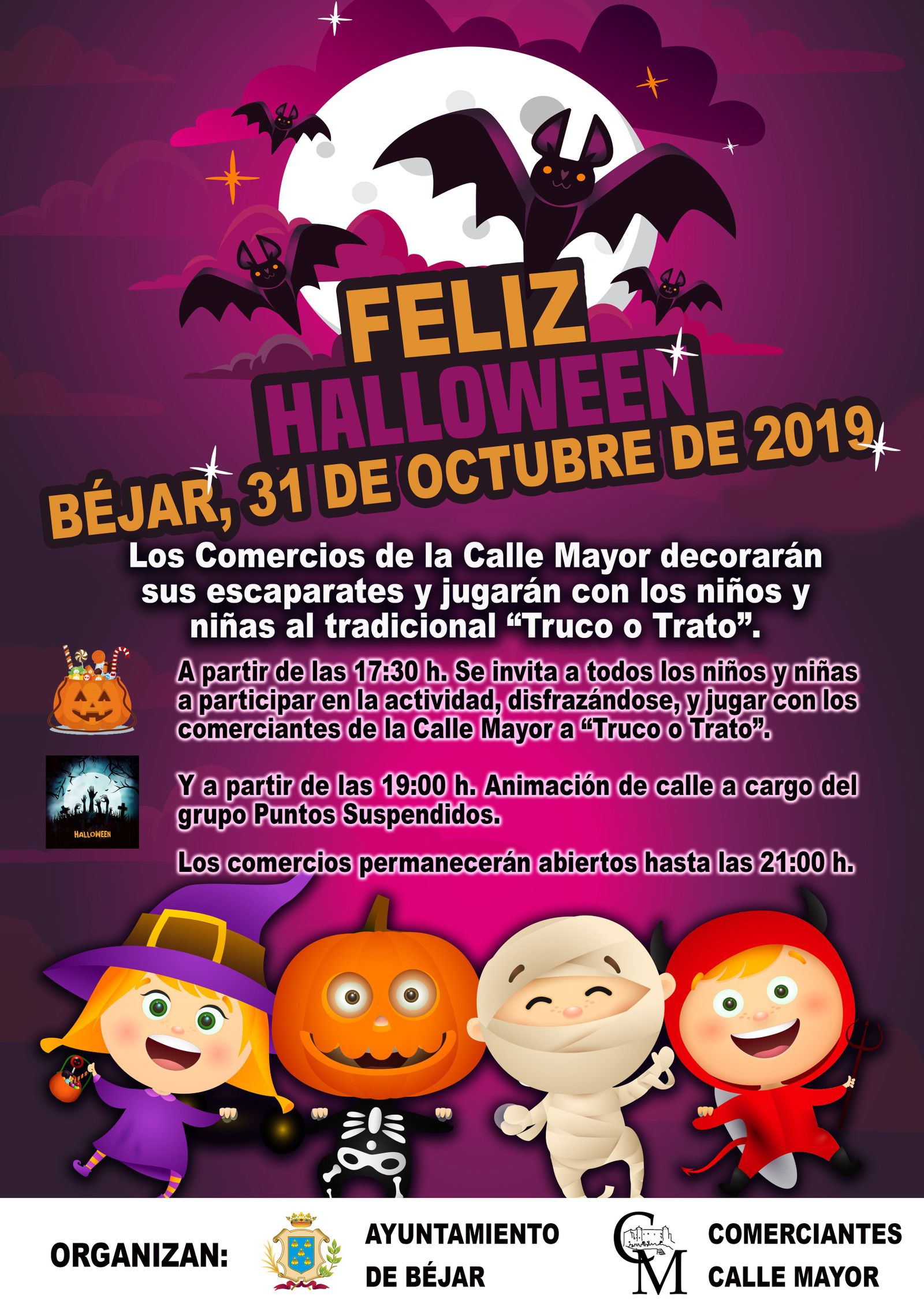 CARTEL HALLOWEEN Bu00c9JAR 2019 copia