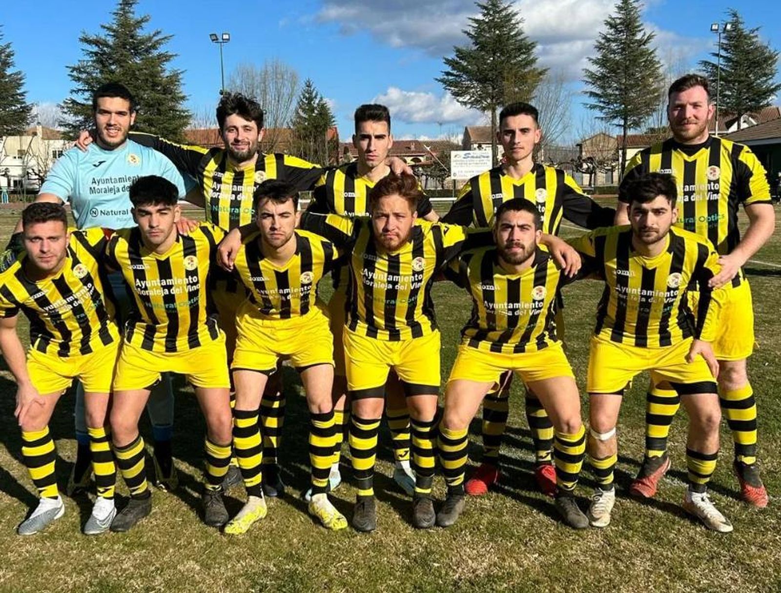 Once inicial de un partido del Moraleja de esta temporada. Archivo.