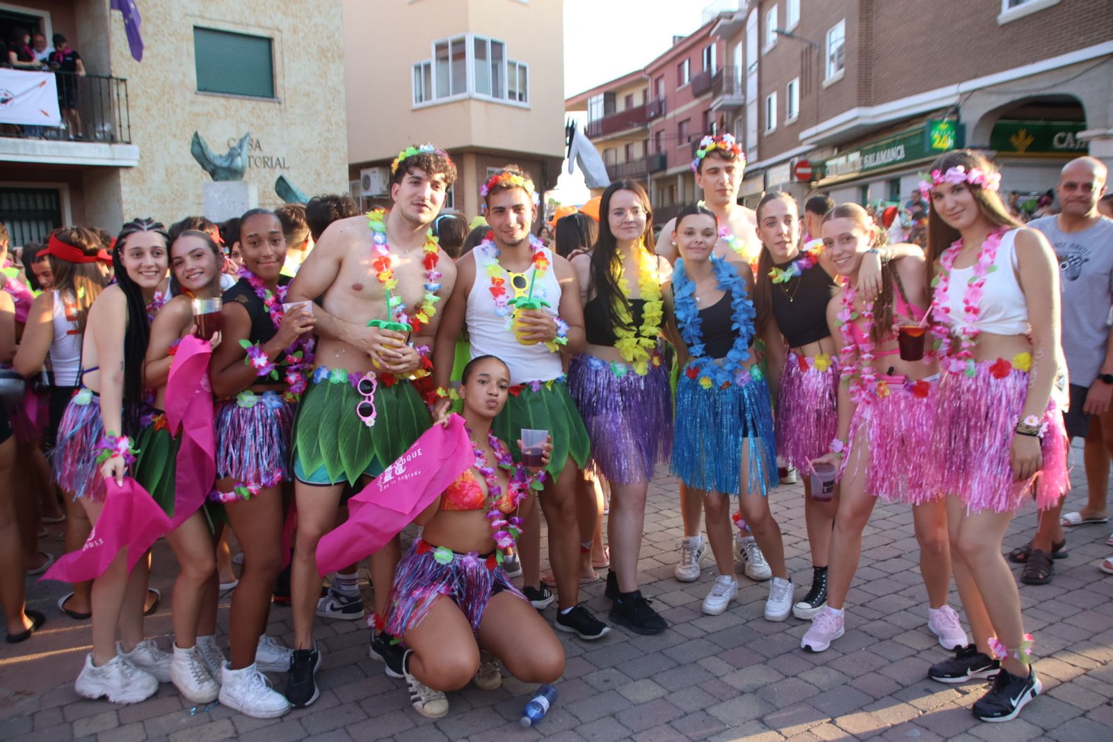 Chupinazo en Carbajosa con batucad