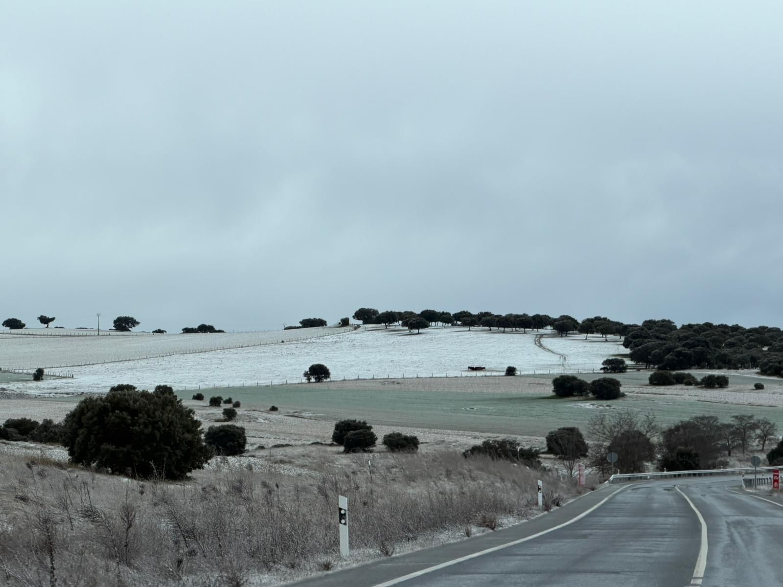 La borrasca Ingrid deja estampas blancas en Salamanca