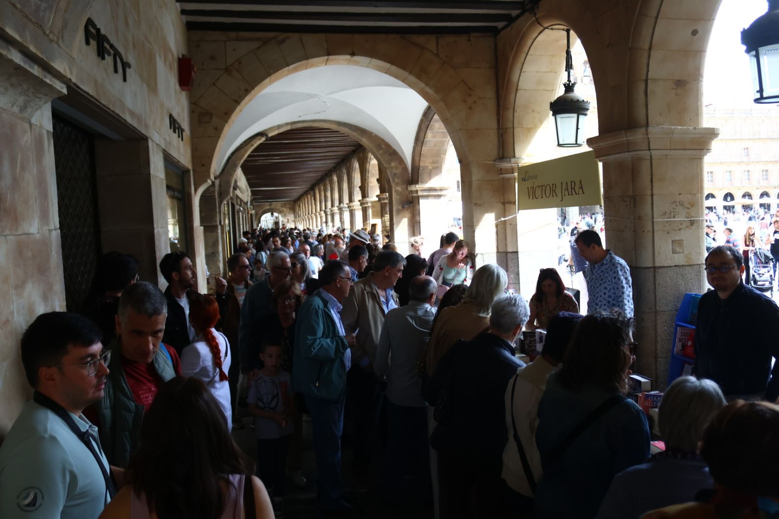 Día del Libro en la Plaza Mayor de Salamanca