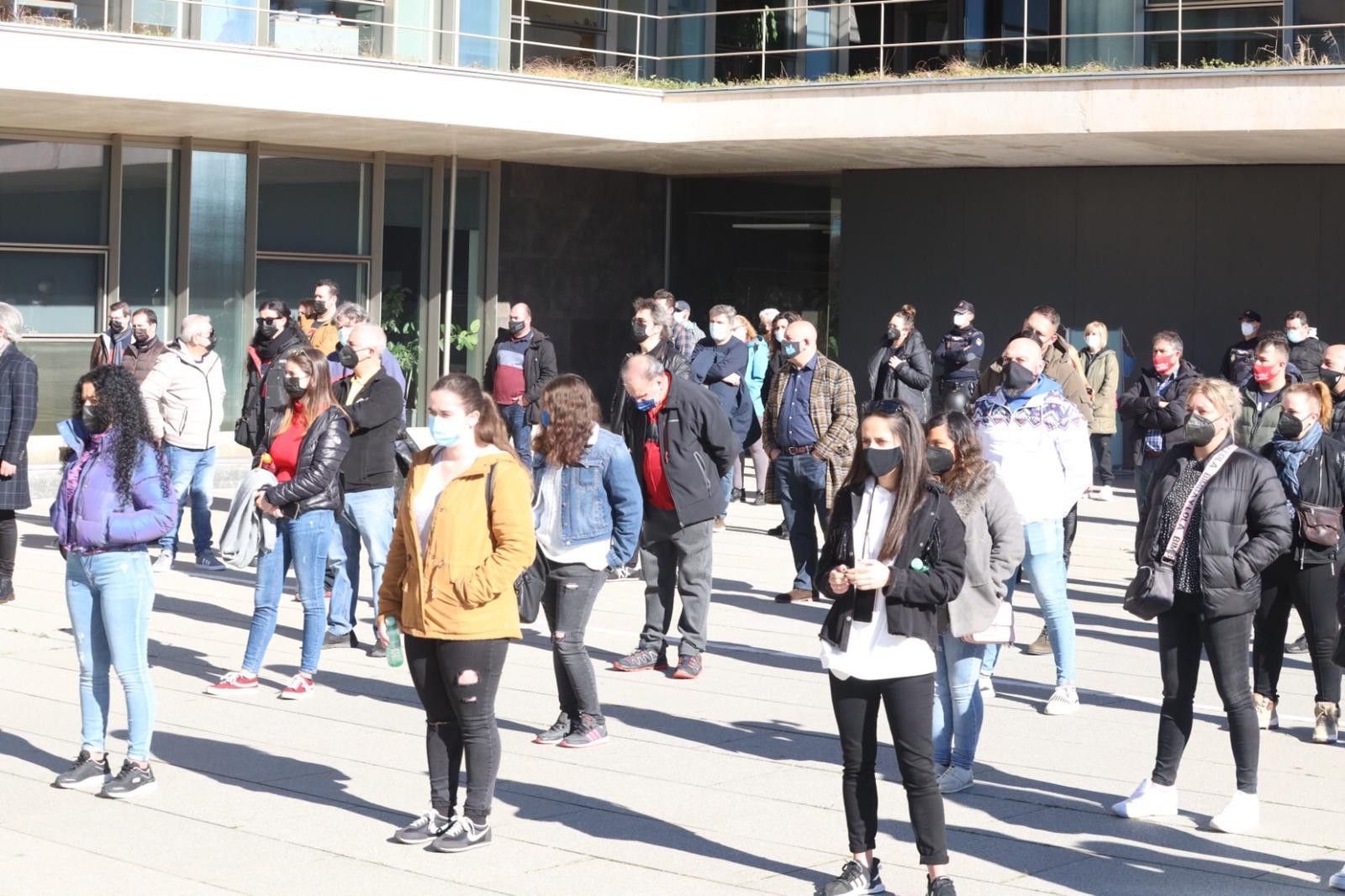 GALERÍA | Concentración de los hosteleros salmantinos