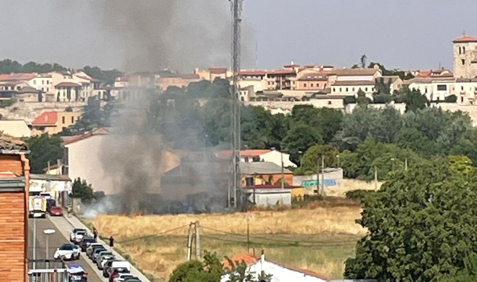 Imagen del incendio