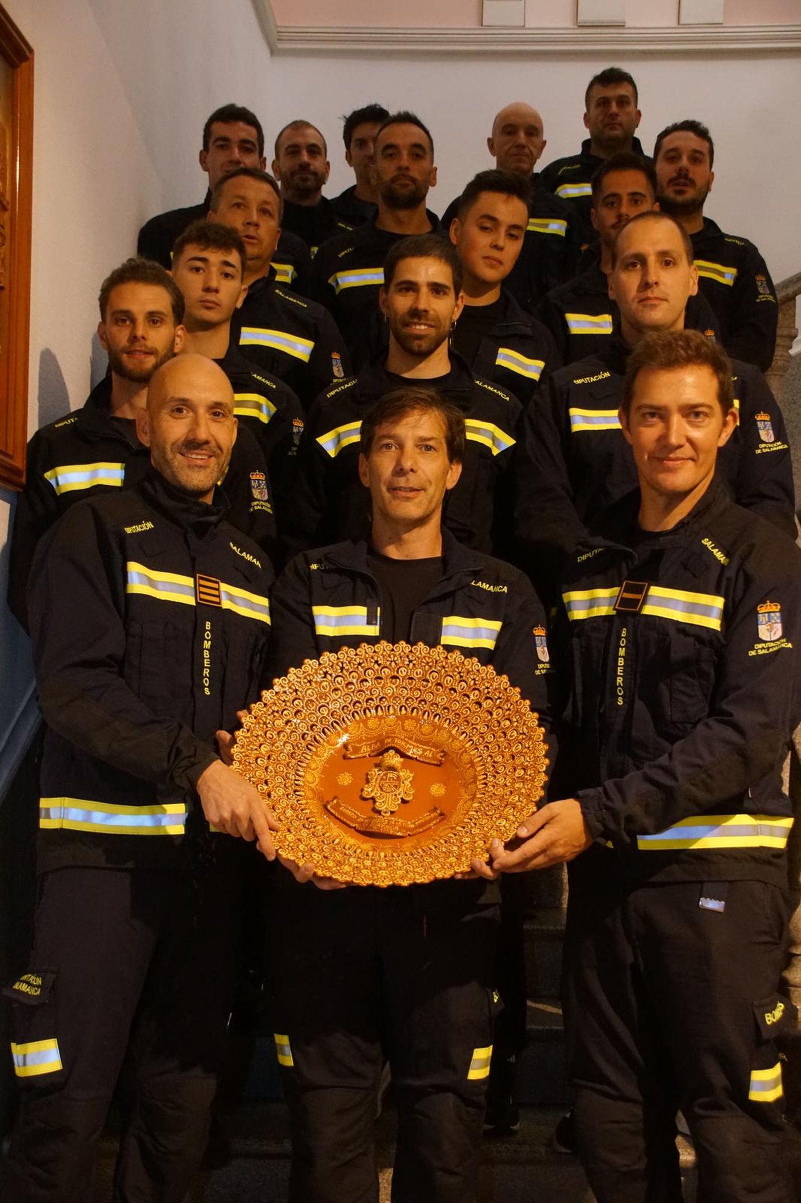 Los Bomberos de la Diputación dan voz al pregón de las fiestas de Alba de Tormes