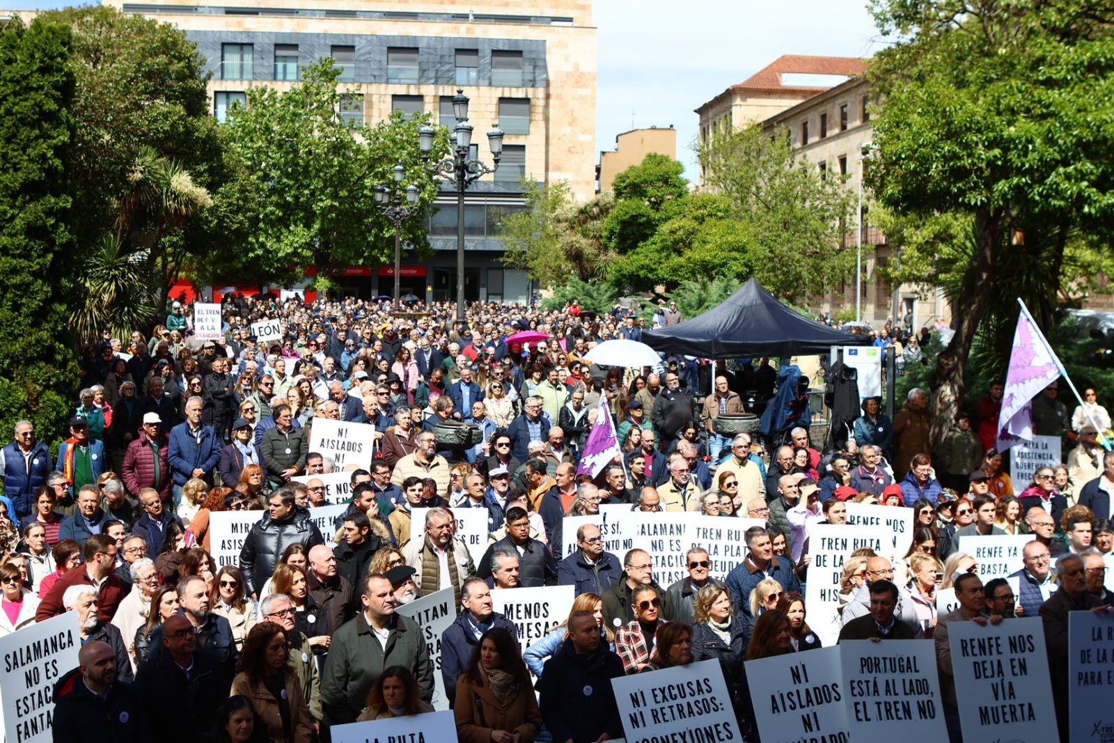 Protesta del 10 de mayo por unas mejores conexiones ferroviarias en Salamanca