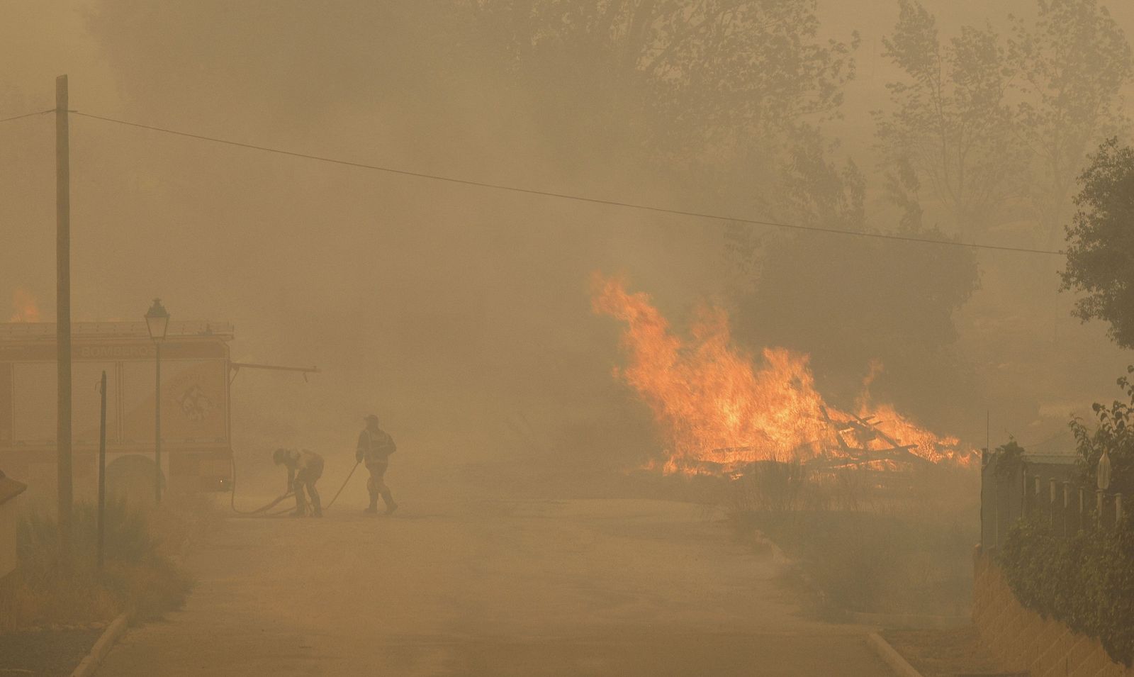 Incendio en Ávila
