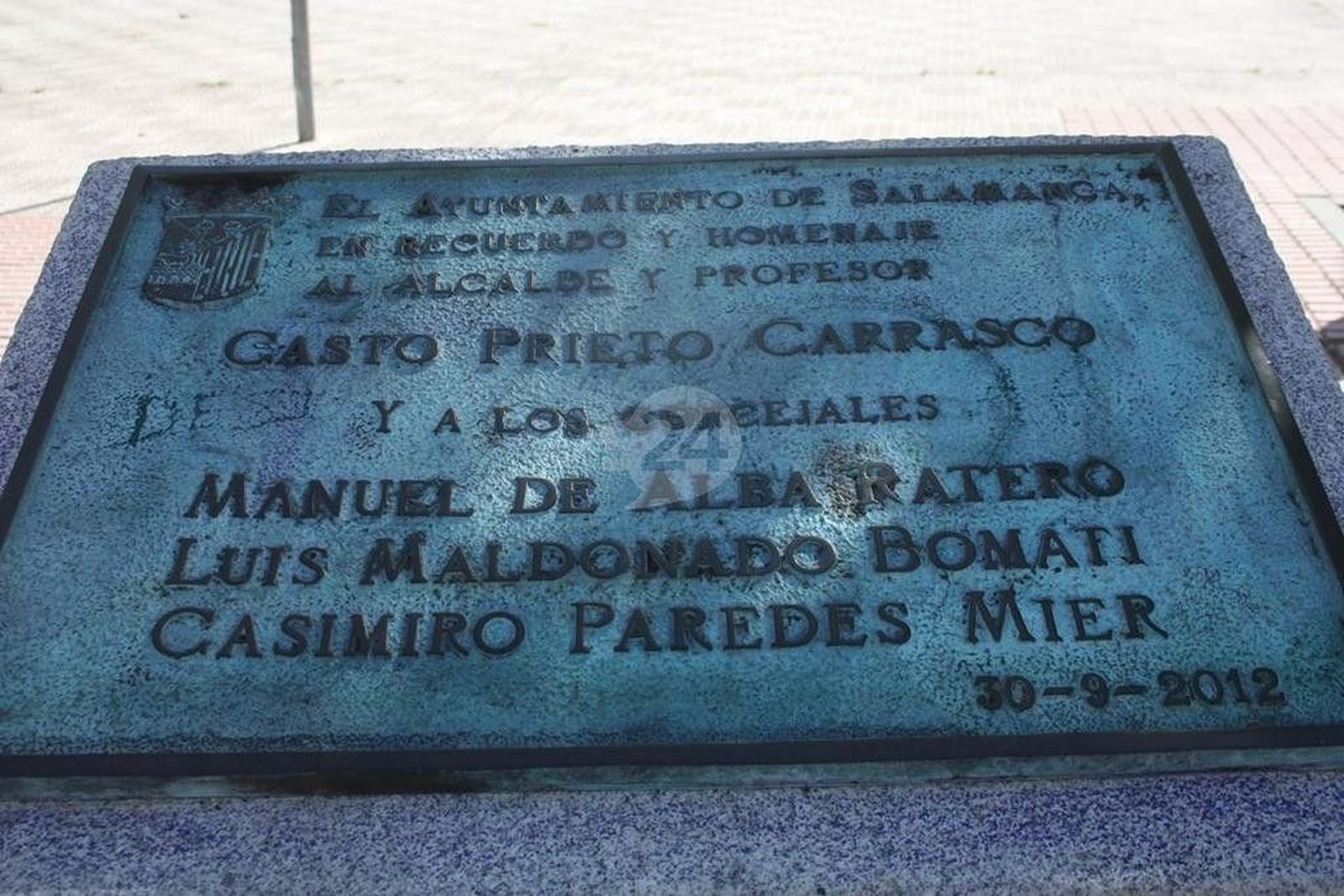 Homenaje Alcalde Casto Prieto