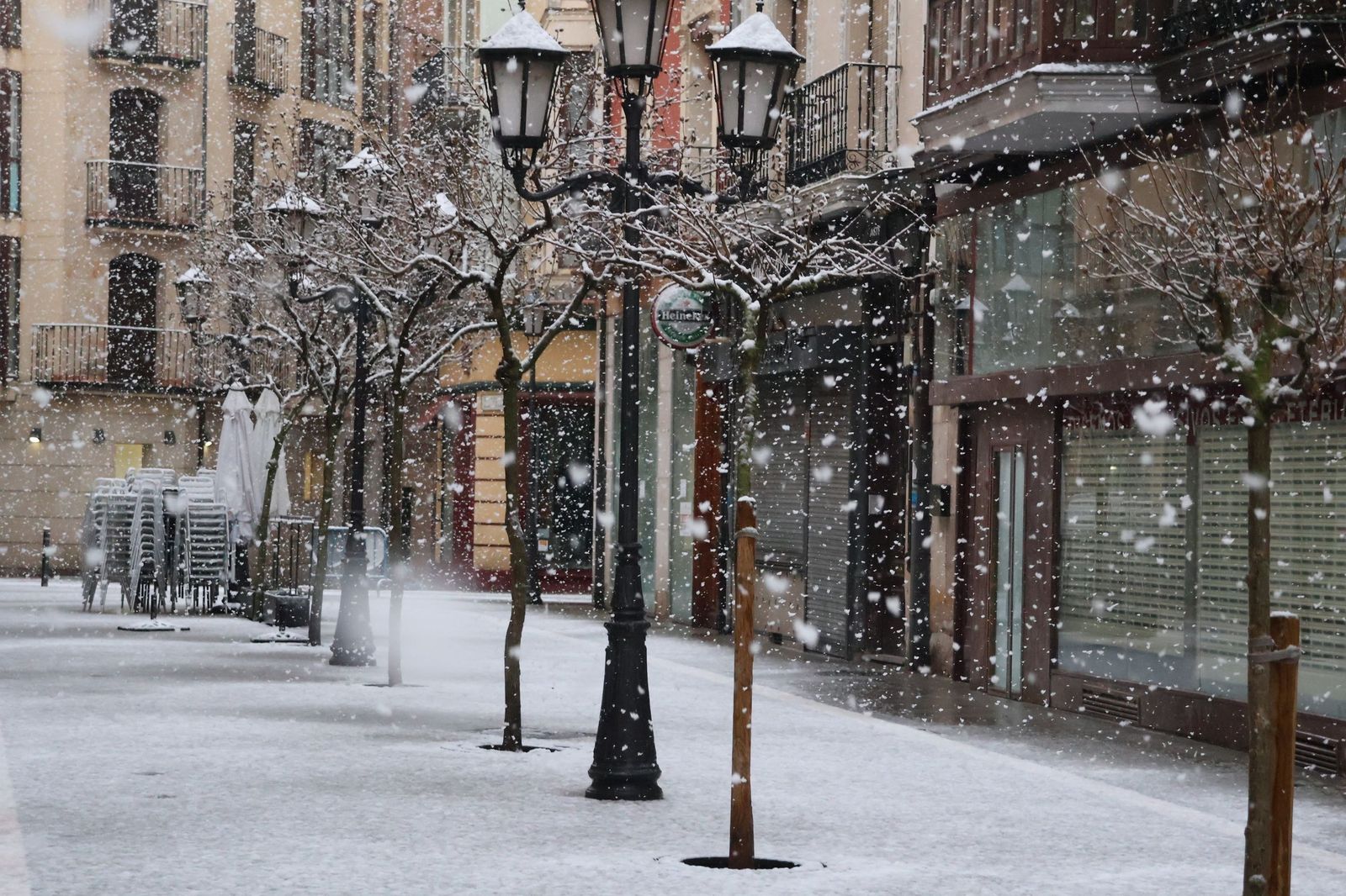 GALERÍA | Nieve en Zamora capital este miércoles