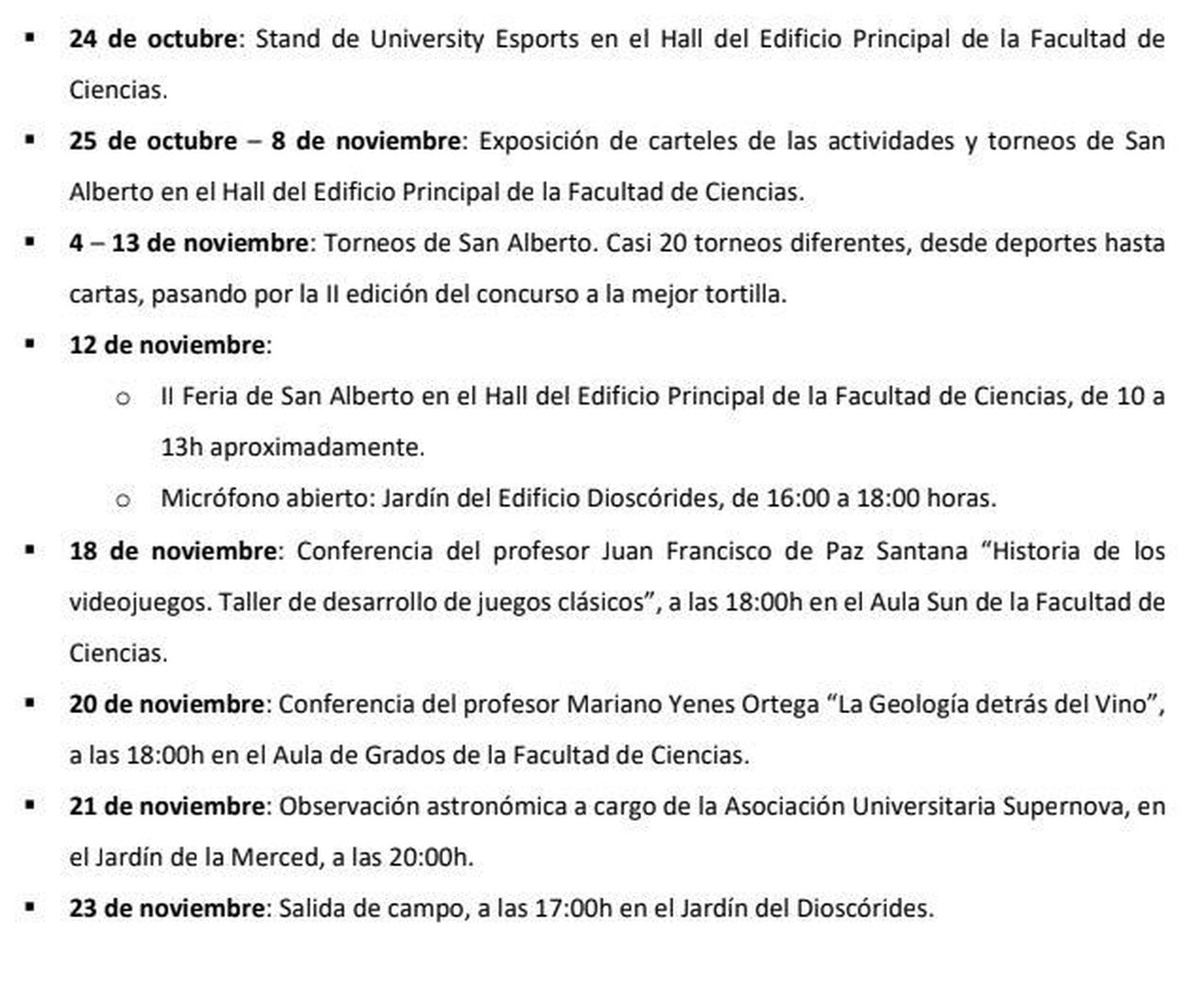 Actividades