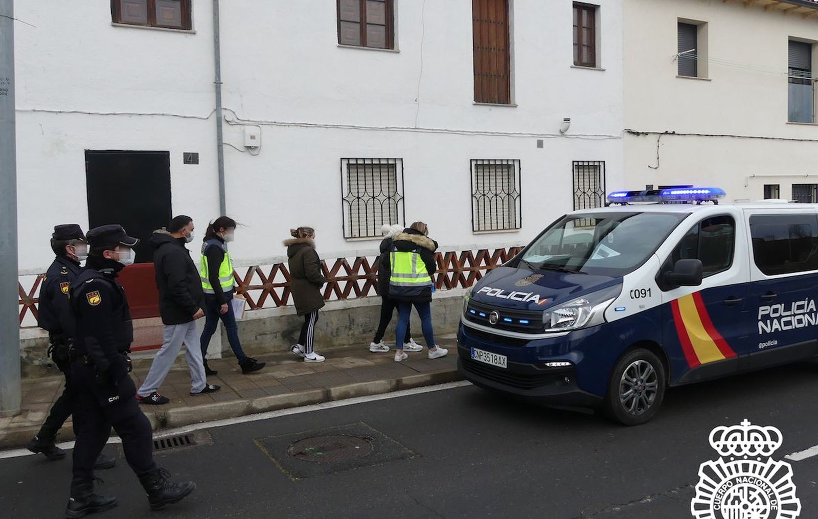 Operación de la Brigada de Extranjería