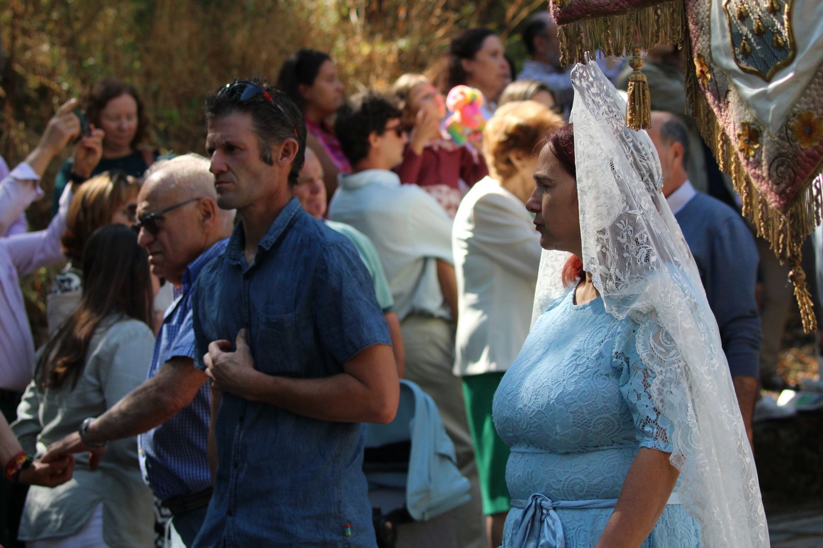 Béjar, misa y procesión en el santuario de Nuestra Señora del Castañar