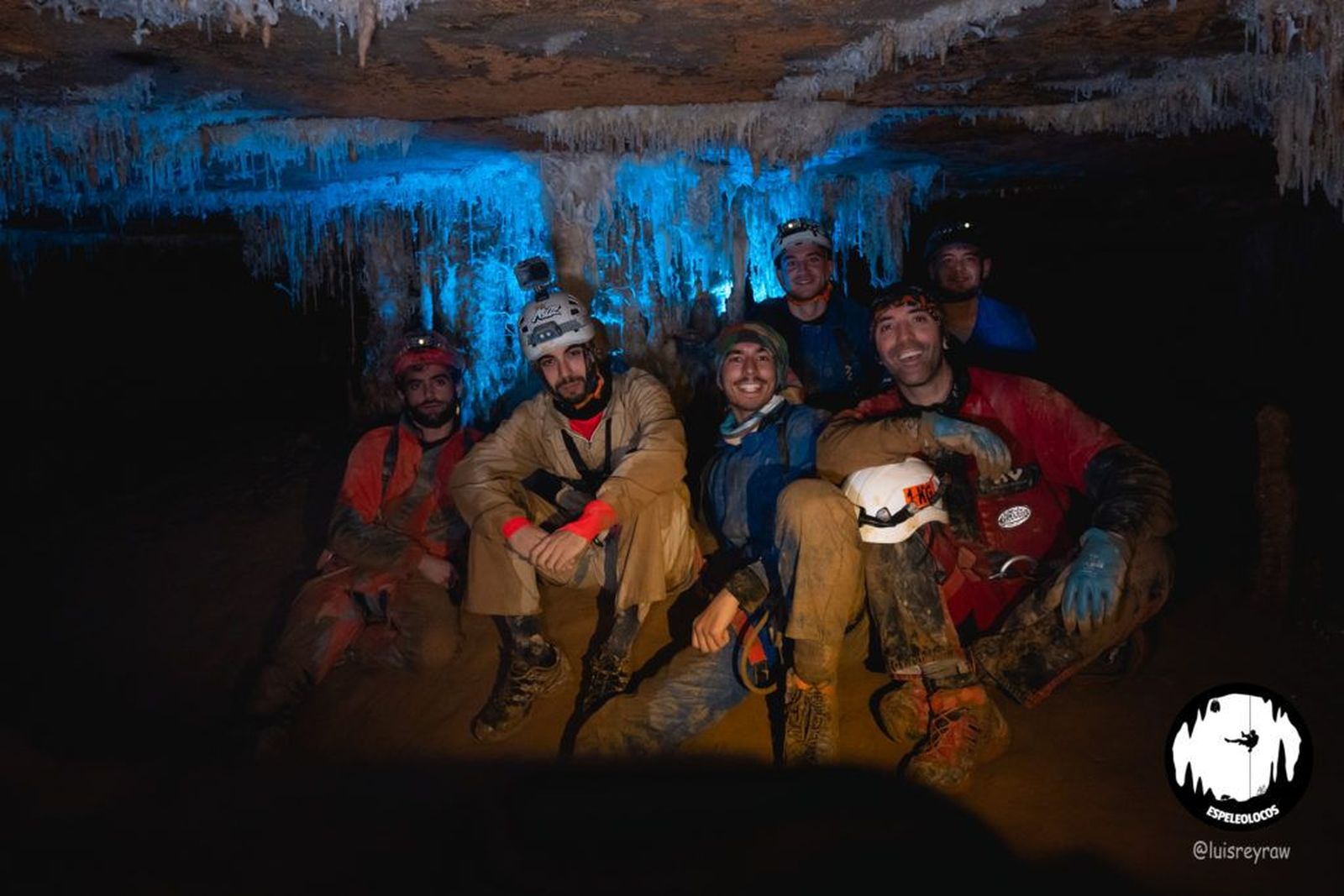 Algunos de los integrantes de 'Espeleolocos'