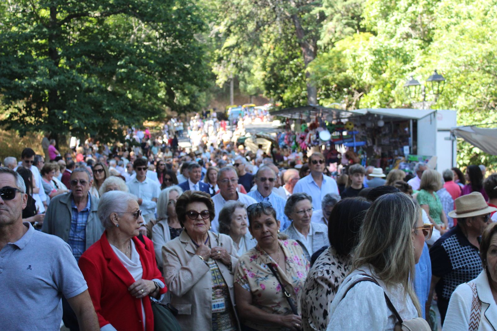 Béjar, misa y procesión en el santuario de Nuestra Señora del Castañar