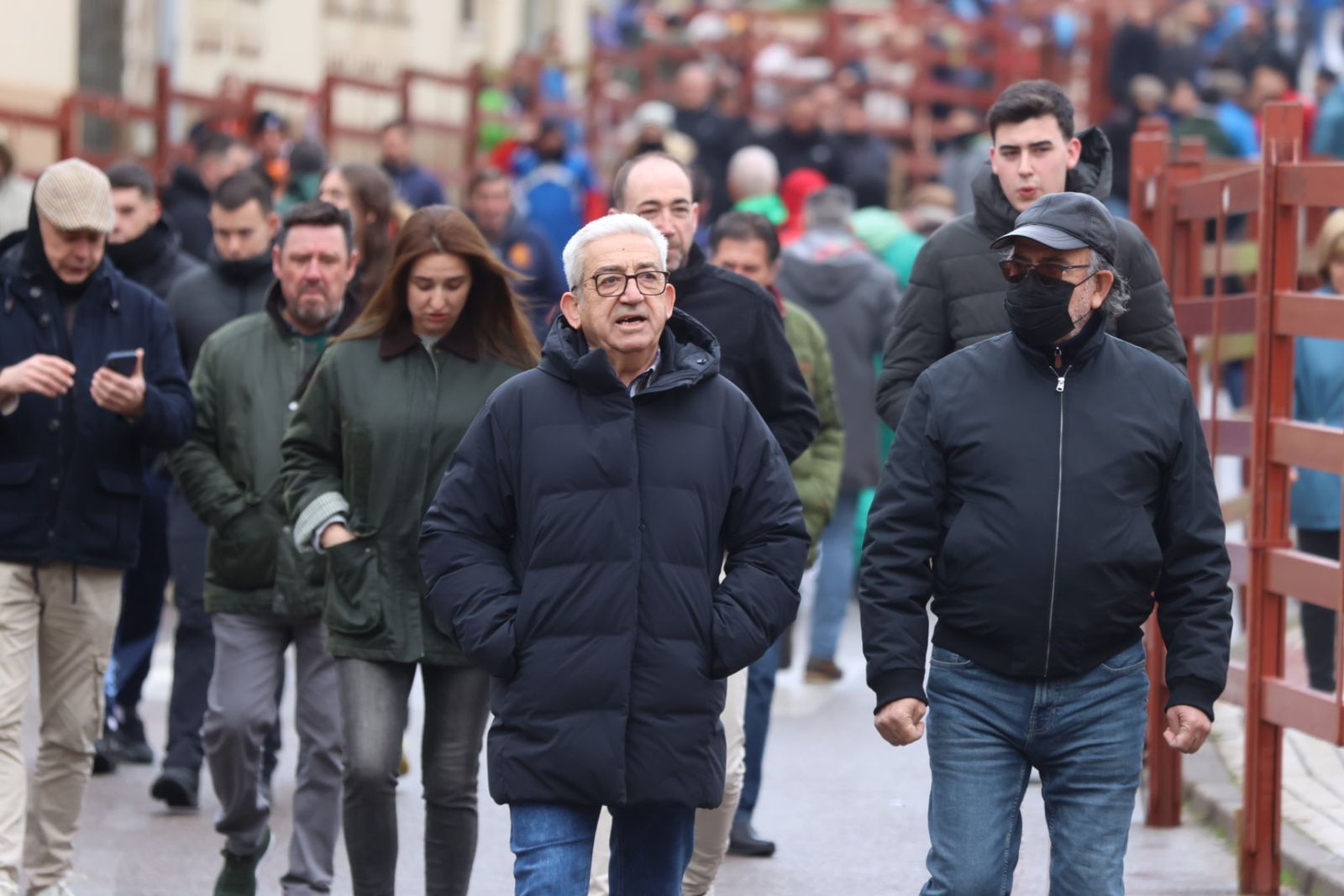 Ambiente en el encierro a caballo de Ciudad Rodrigo