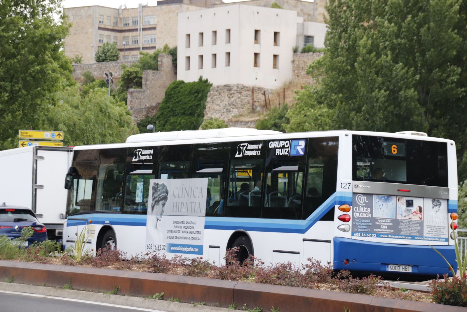Autobús urbano de Salamanca. Foto de archivo