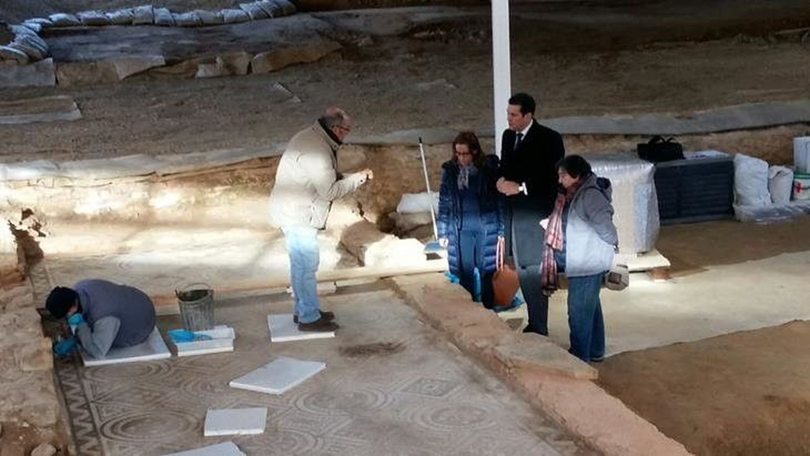 La villa romana de Camarzana, en fase de adaptación para las visitas públicas