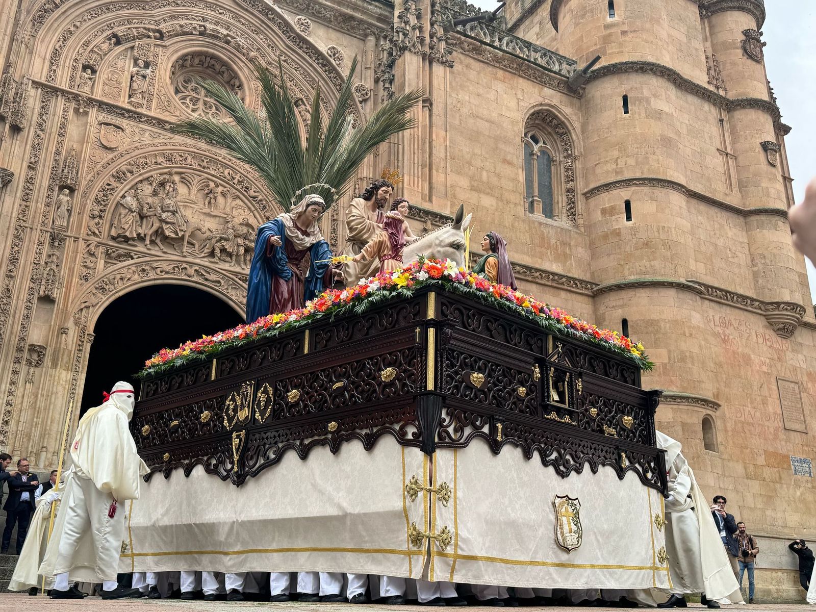 Salida del paso de la Borriquilla de la Catedral de Salamanca, Domingo de Ramos de 2025. Vídeo Belén Hurtado | Salamanca24horas.com