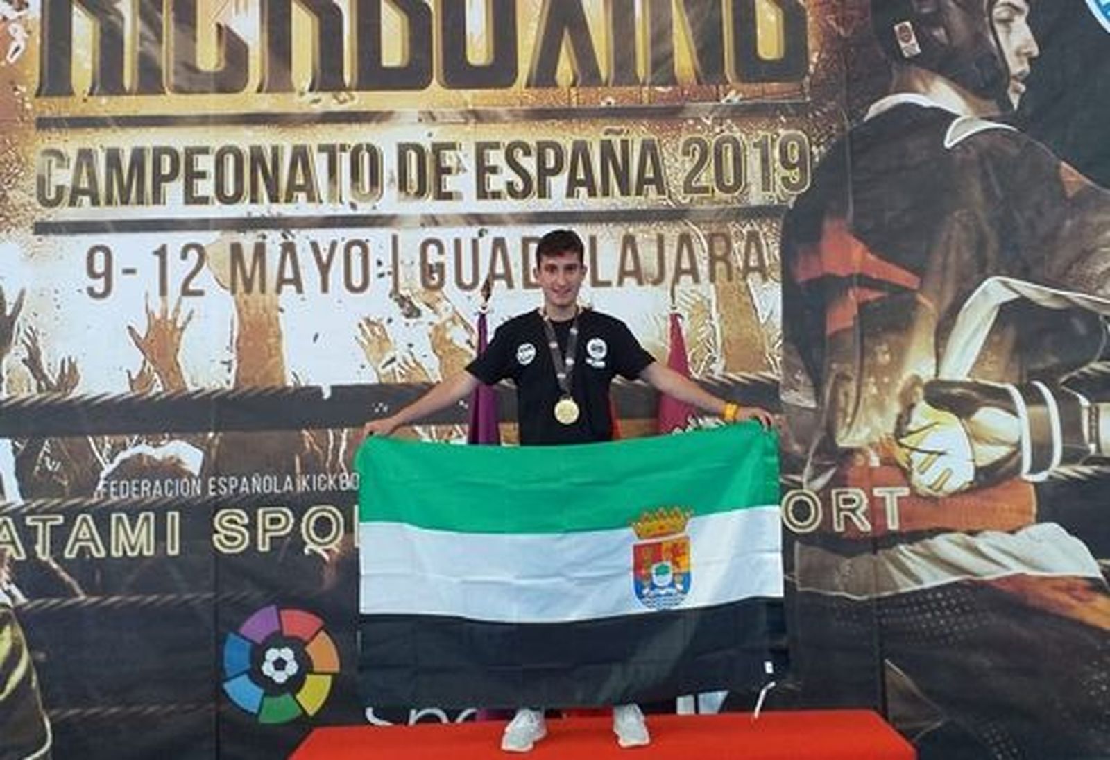 Julián Lozano después de ganar el Campeonato de España | Foto FEKM