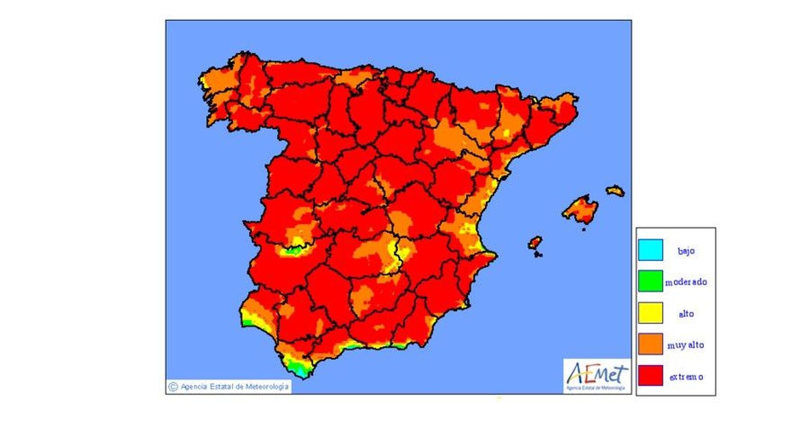 Incendio mapa