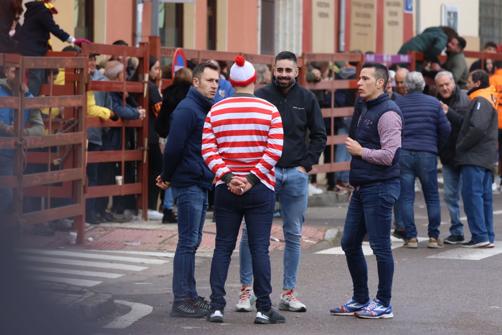 Ambiente en el encierro a caballo de Ciudad Rodrigo