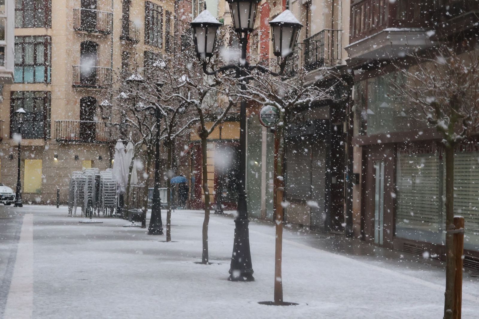 GALERÍA | Nieve en Zamora capital este miércoles