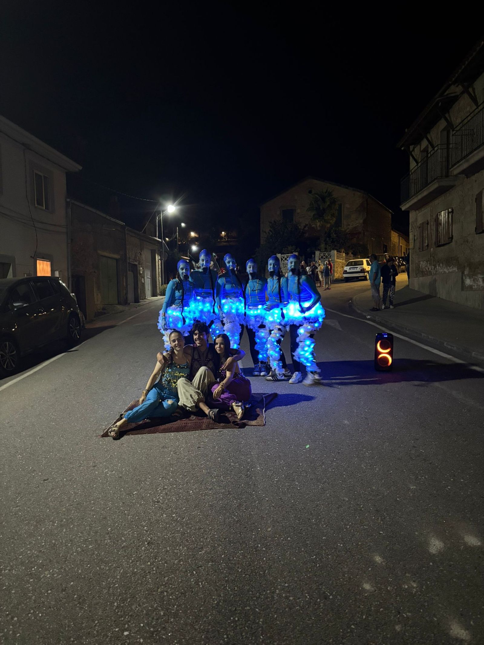 Desfile de peñas en Masueco 2025