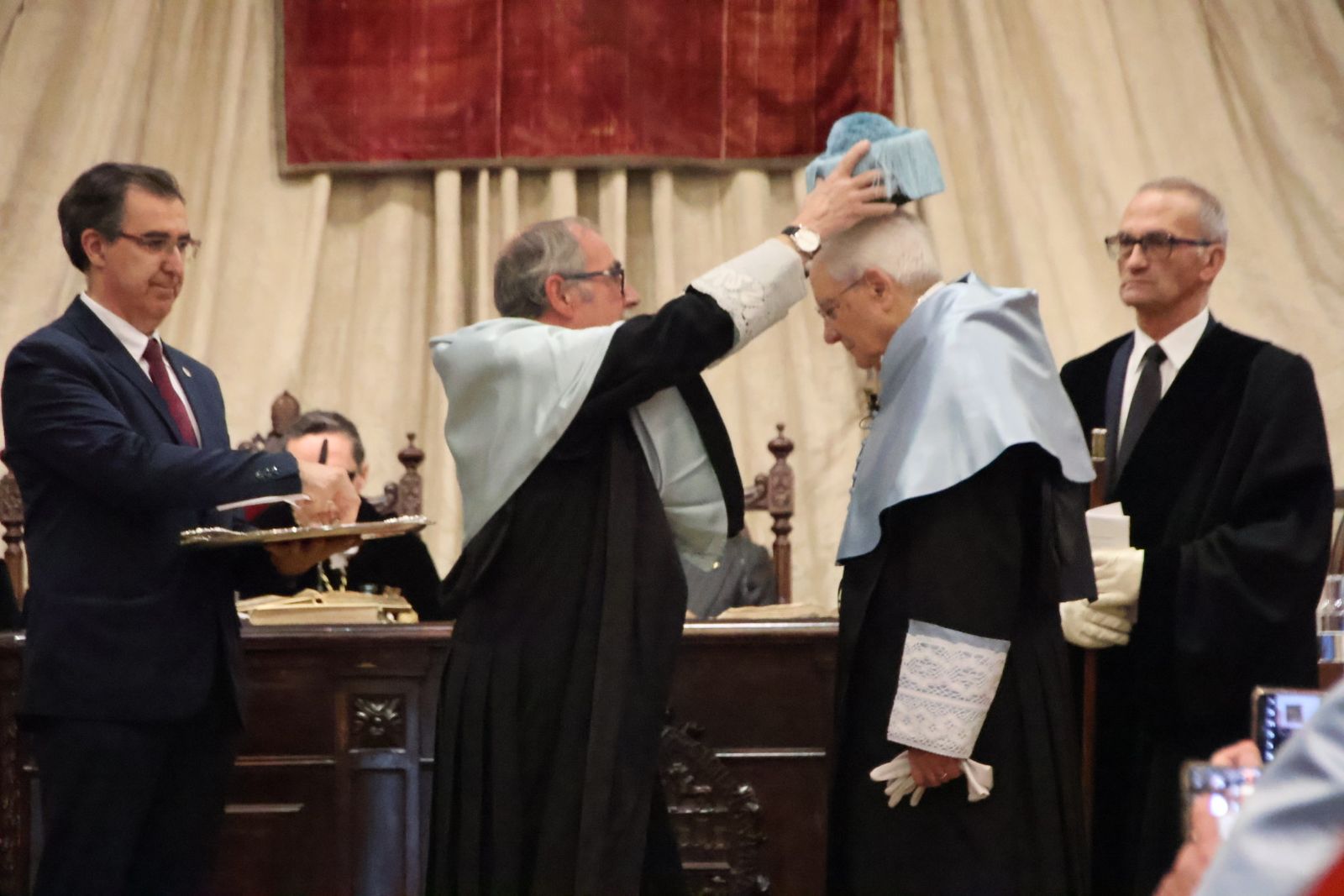 Llegada de S.M el Rey Felipe VI al paraninfo de la Universidad de Salamanca e Investidura de Sergio Mattarella como doctor ‘honoris causa’ de la USAL