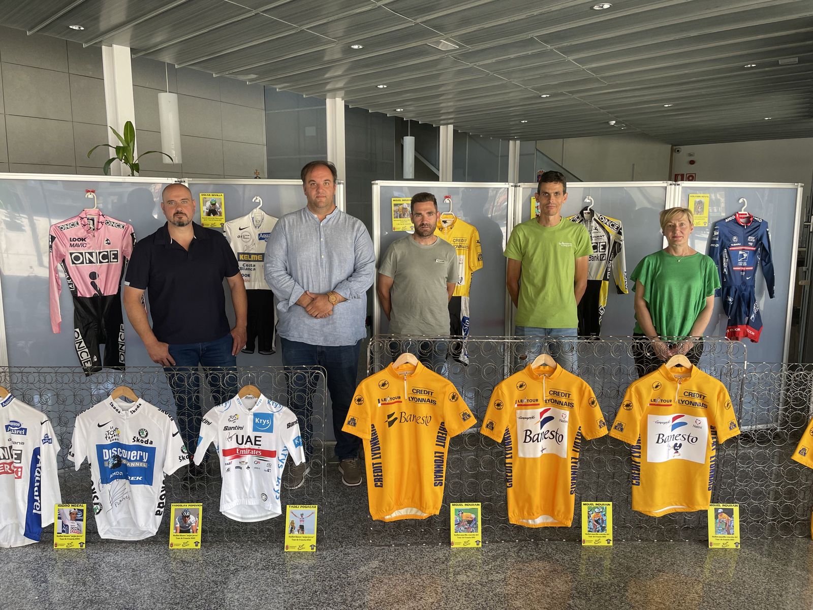 Exposición de  maillots en Guijuelo