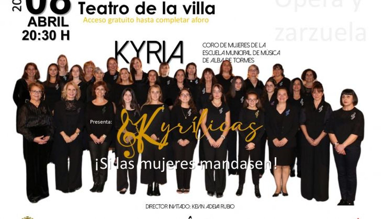 coro de mujeres de la Escuela Municipal de Música de Alba de Tormes.