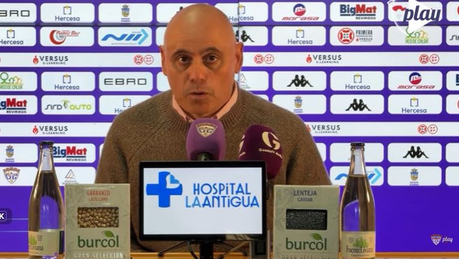 Juanvi Peinado, entrenador del CD Guadalajara en rueda de prensa previa al partido.