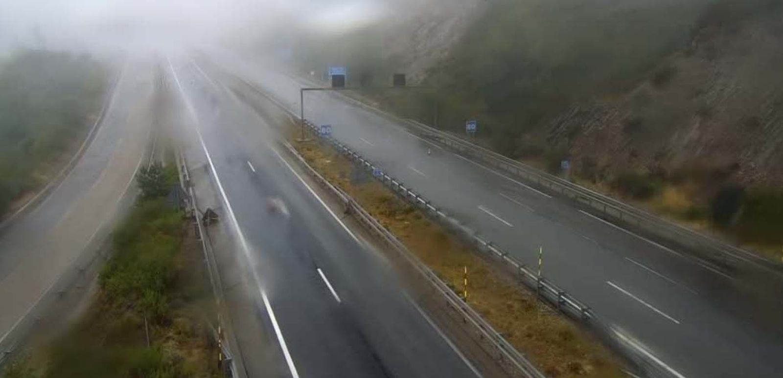 Corte de tráfico en la A 52