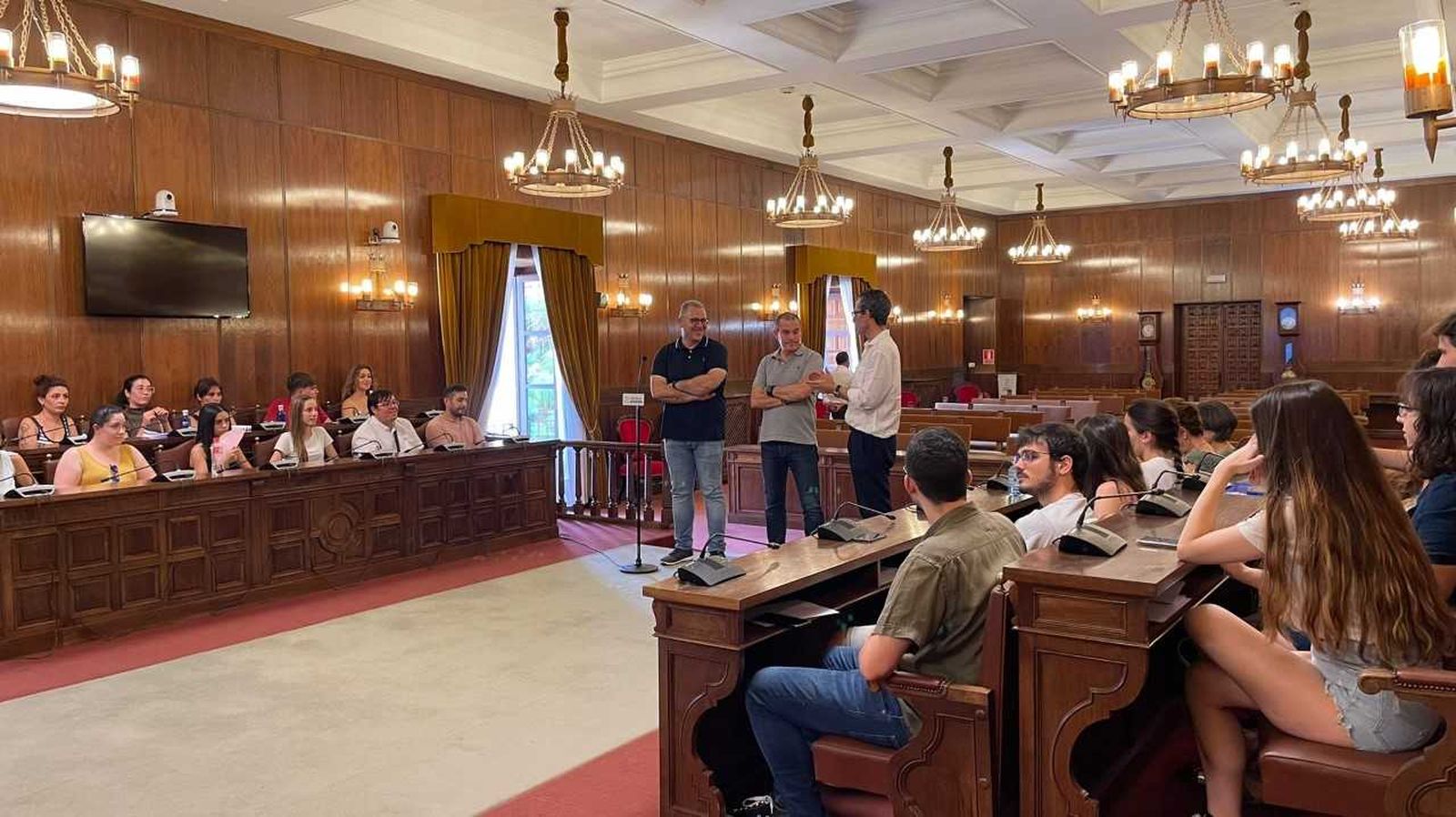 Recepción a los participantes en las jornadas Año Europeo de la Juventud Recepción a los participantes en las jornadas Año Europeo de la Juventud
