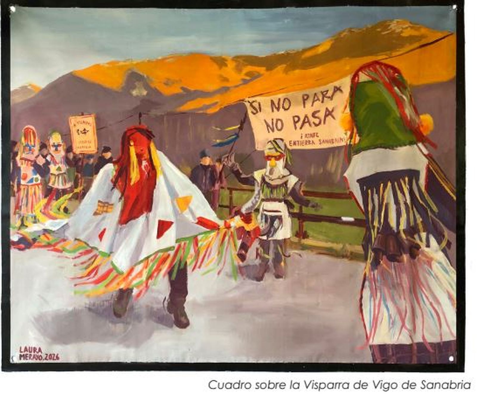 Cuadro de Laura Merayo sobre el recorte de trenes AVE