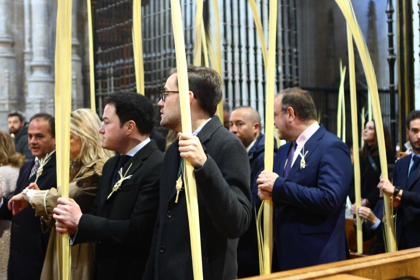 Bendición de palmas con motivo del Domingo de Ramos