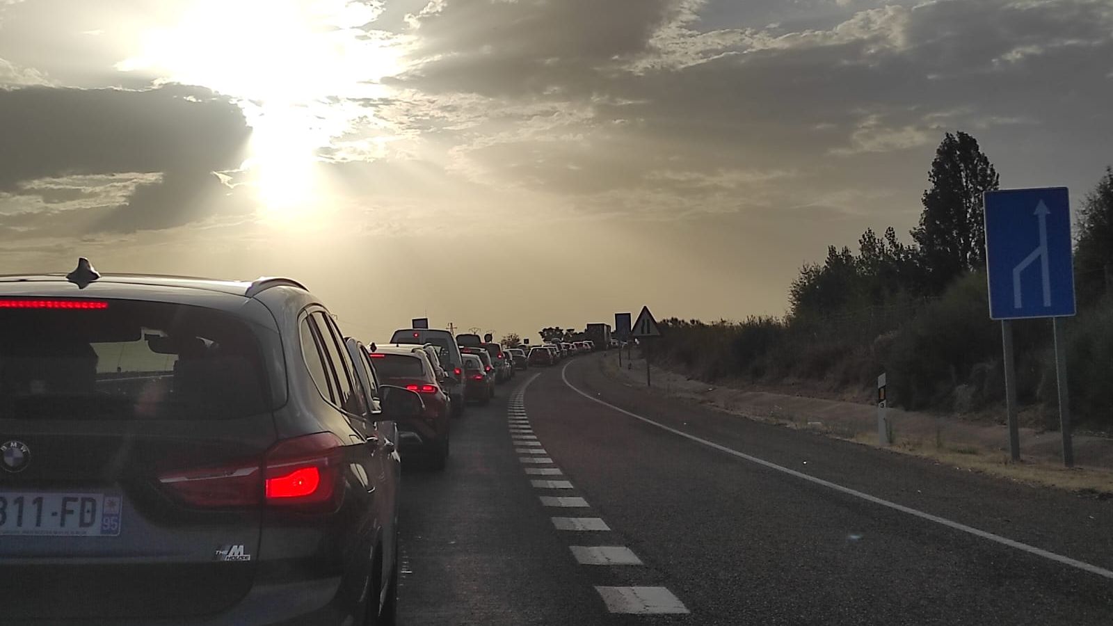 Imagen de la retención en la zona