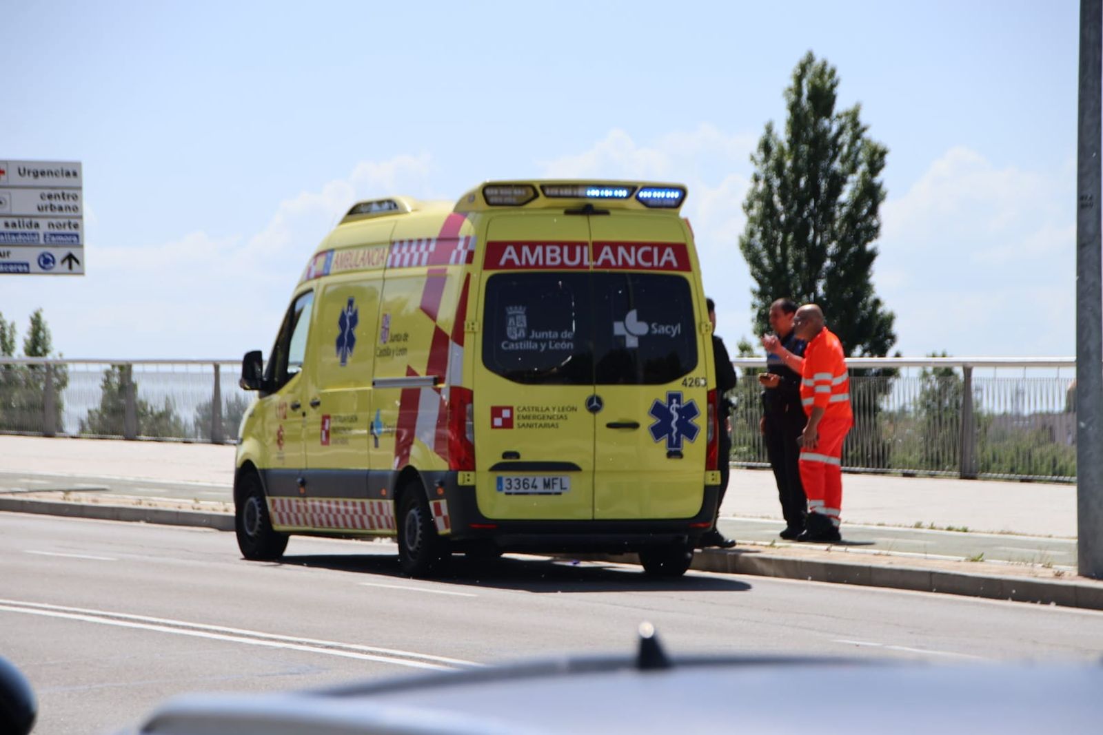 Accidente en el paseo de la Transición