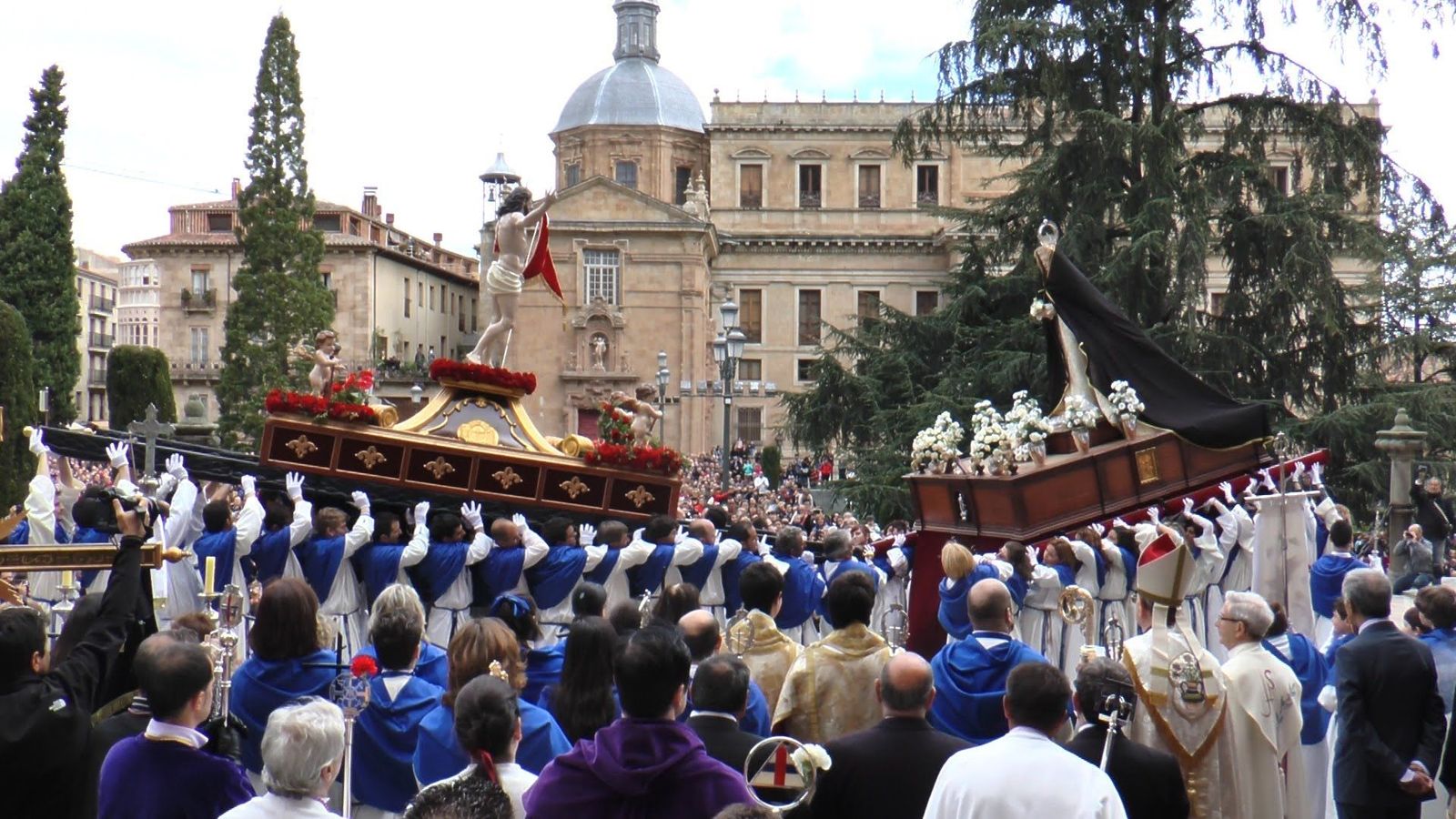 Una procesión de la Semana Santa de Salamanca. Foto archivo previa a la pandemia
