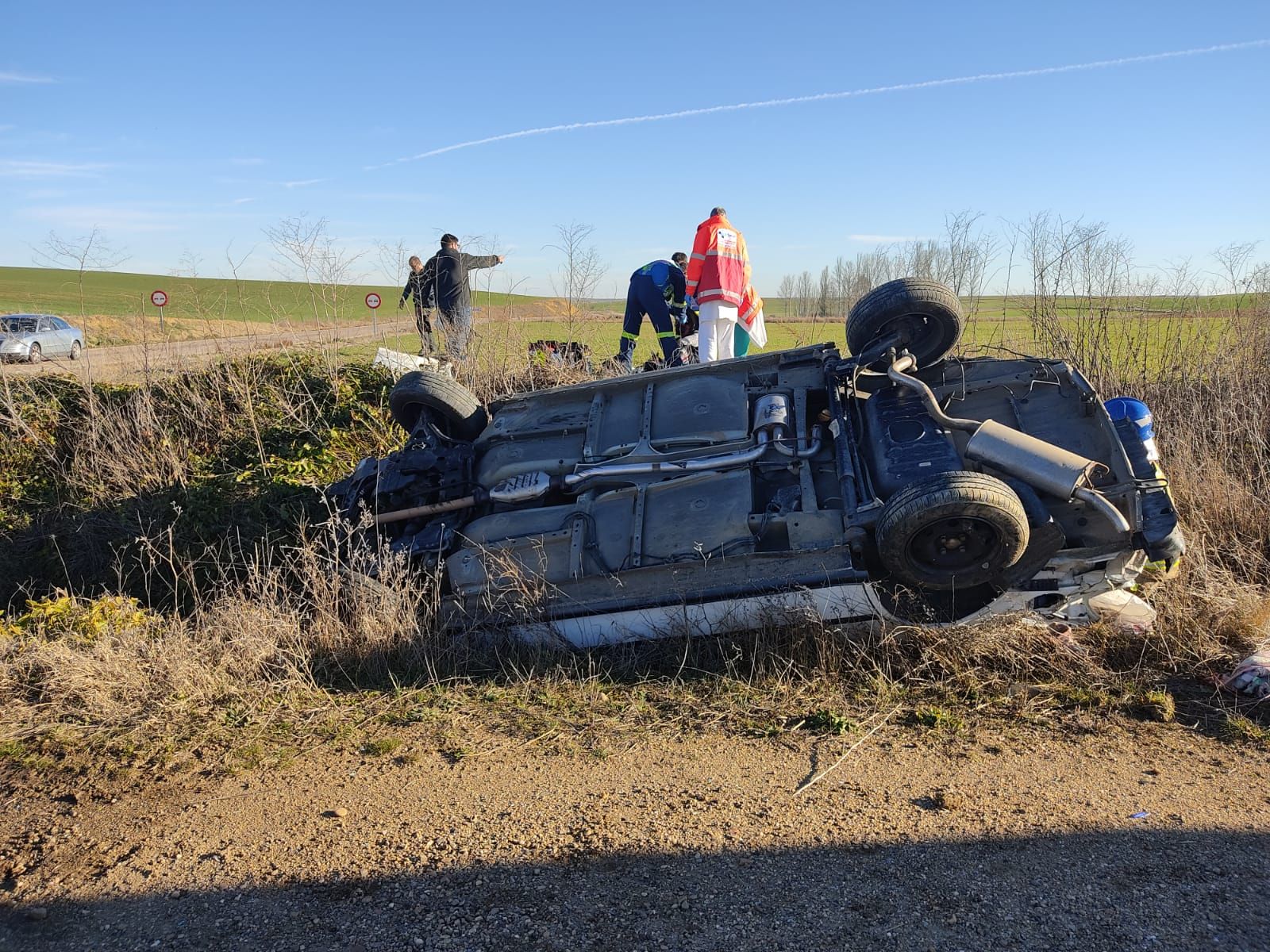 Imagen del accidente. Bomberos de Toro