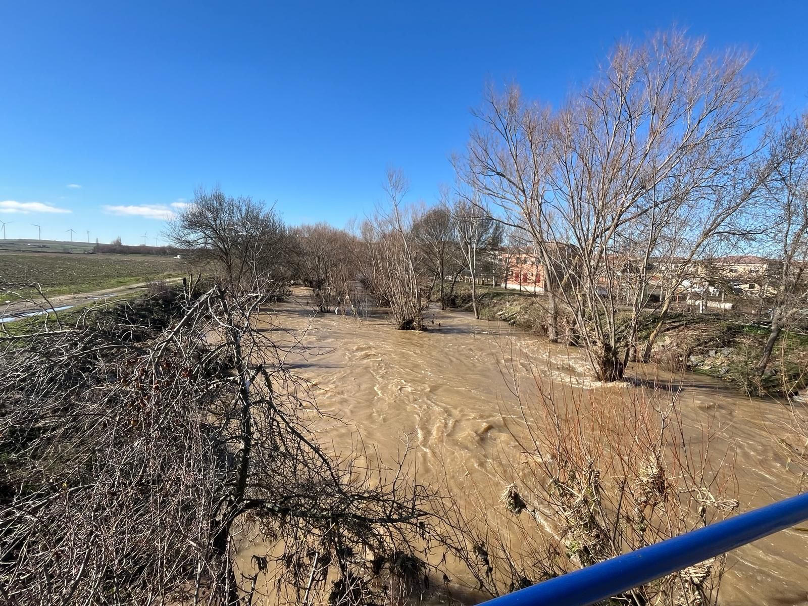 Peñarandilla, inundada por la crecida del río Margañán. Archivo