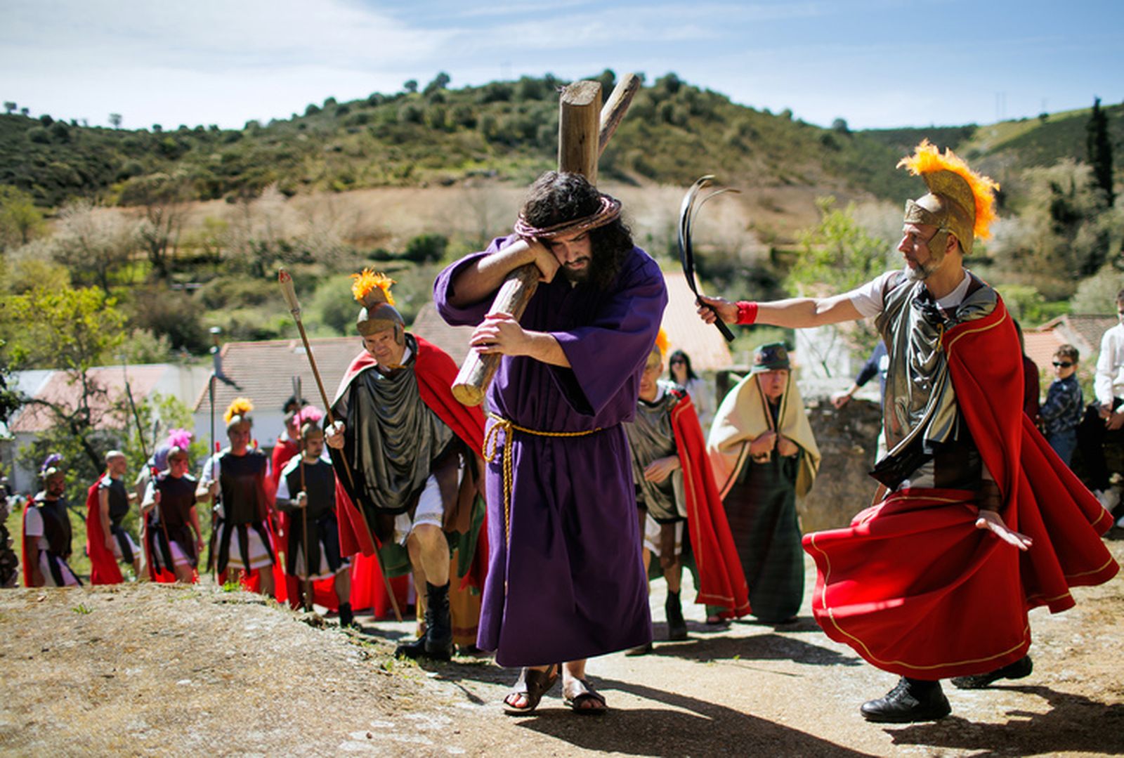 En imágenes la Pasión Viviente de Serradilla del Arroyo, declarada Fiesta de Interés Turístico Regional